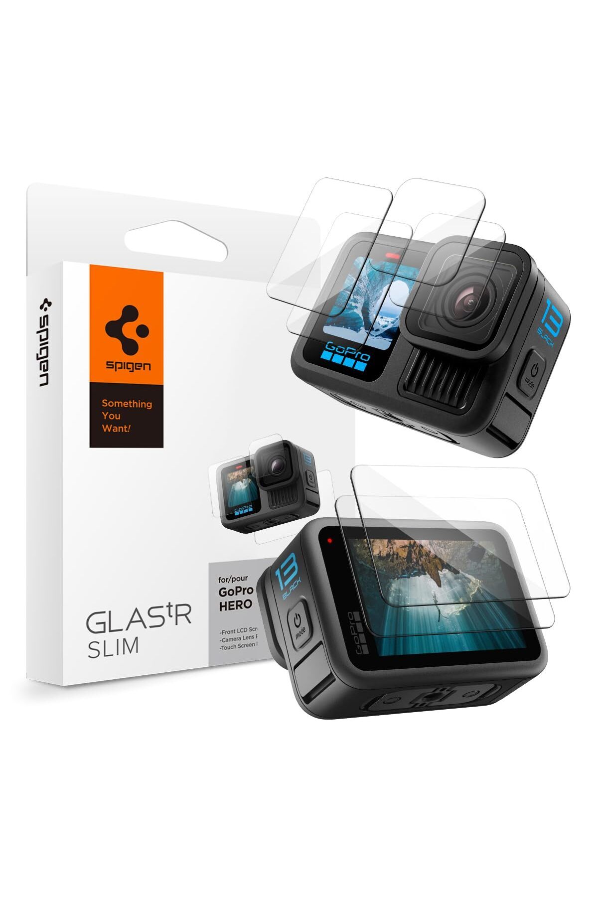 Delixa 13 ile uyumlu Ön Cam Ekran Koruyucu + Arka Cam Ekran Koruyucu + Kamera Lens Camı Koruyucu GLAS.tR Sl