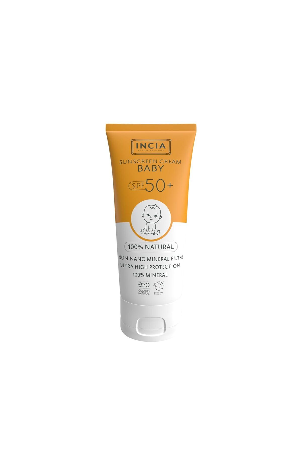 Delixa %100 Bebek Güneş Kremi Leke Karşıtı Mineral Filtreli Yüksek Koruma SPF50 UVA UVB 50 ml