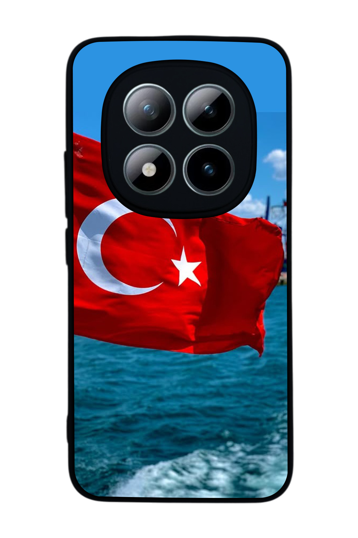 Xiaomi Redmi Note 15 Pro Plus Compatible Printed, Matte Black,Silicone, Protective,Shock Absorbing Cover,Case