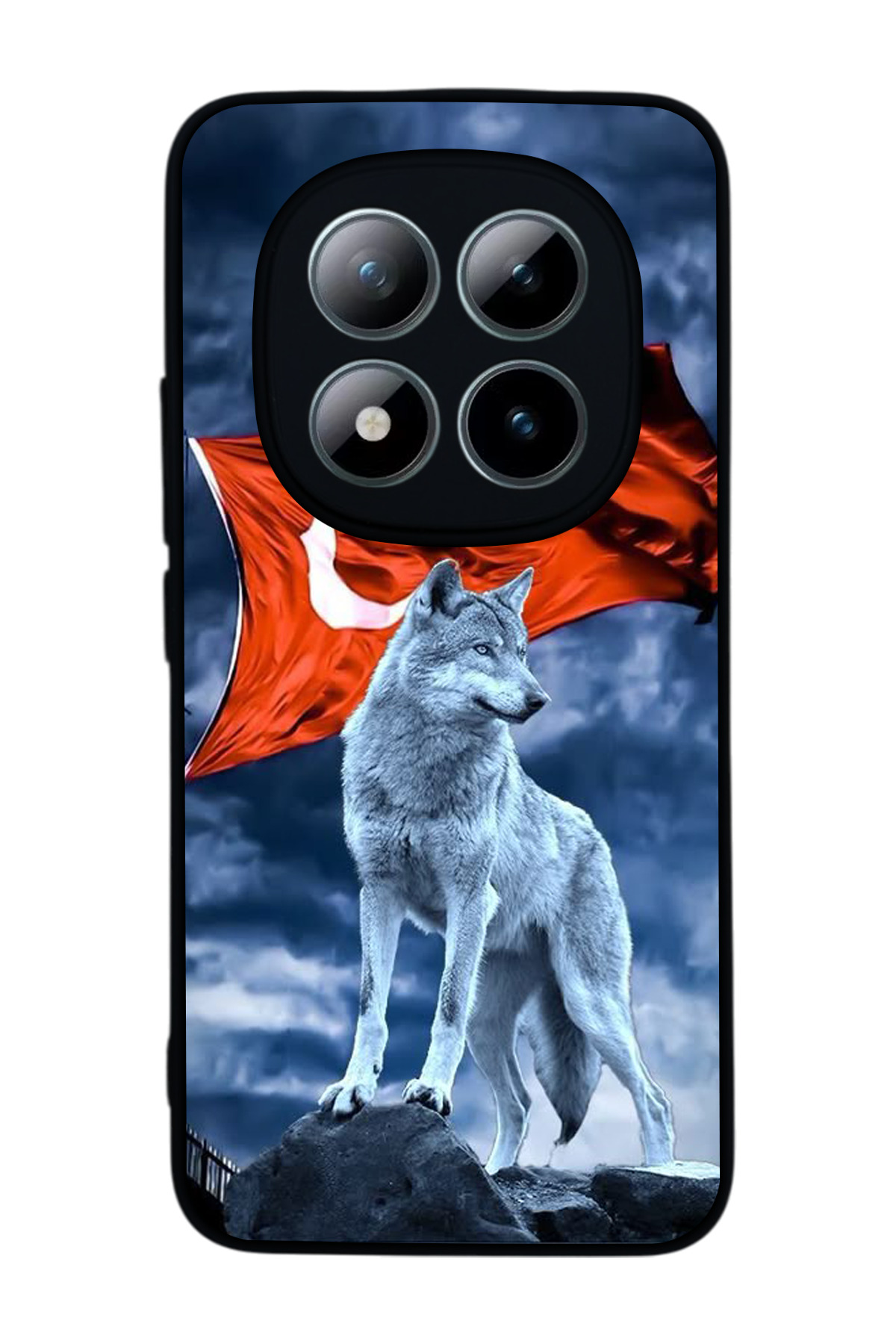 Xiaomi Redmi Note 15 Pro Plus Compatible Printed, Matte Black,Silicone, Protective,Shock Absorbing Cover,Case