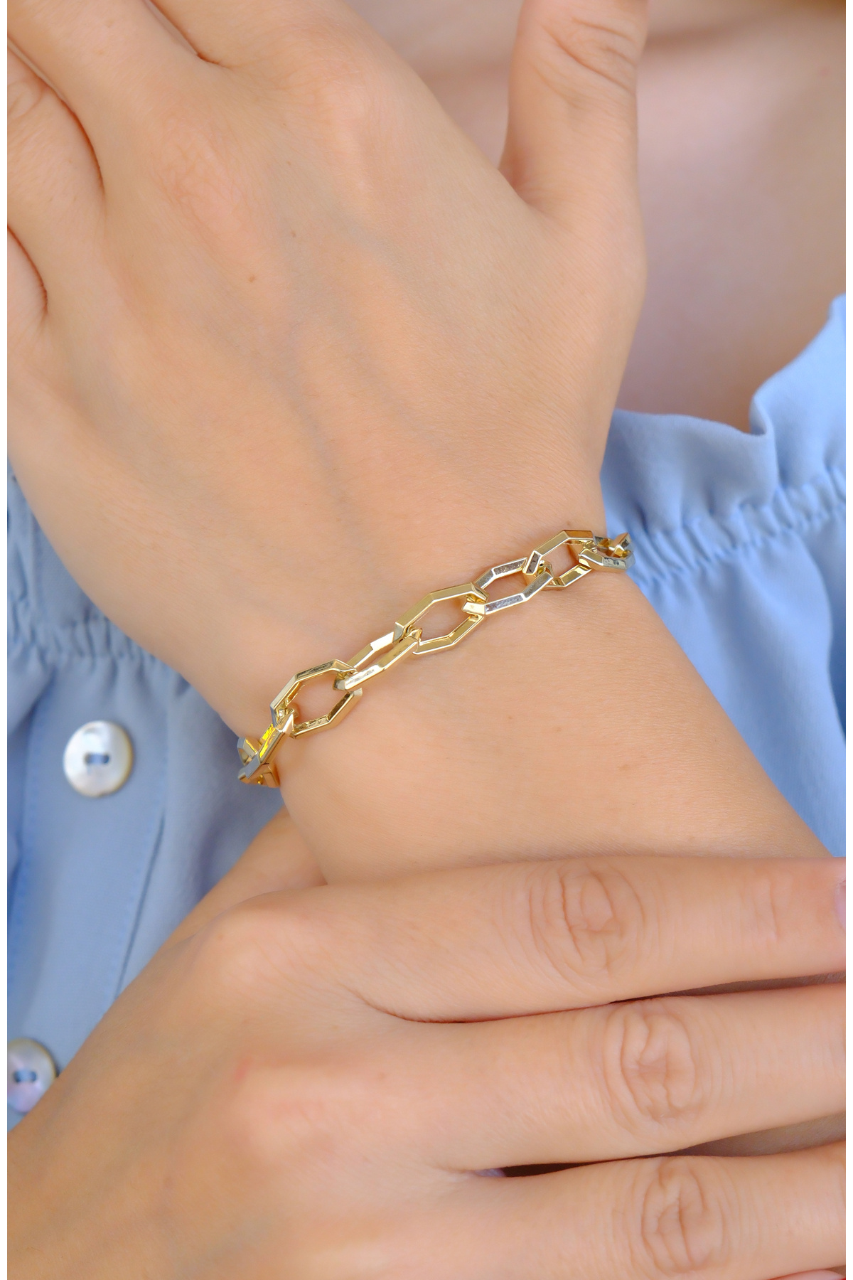 güneyler altın TASARIM BİLEKLİK 14 AYAR A084991