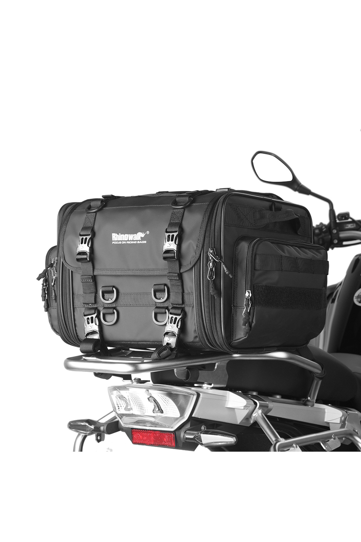 Rhinowalk 60-80L Genişletilebilir Su Geçirmez Motosiklet Kuyruk Çantası
