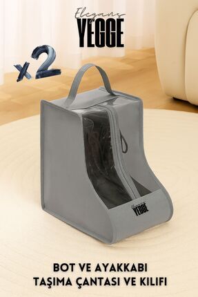 YEGGE 2 ADET Bot Ayakkabı Saklama Çantası - Ayakkabı Hurcu Bot ve Ayakkabı Dü...