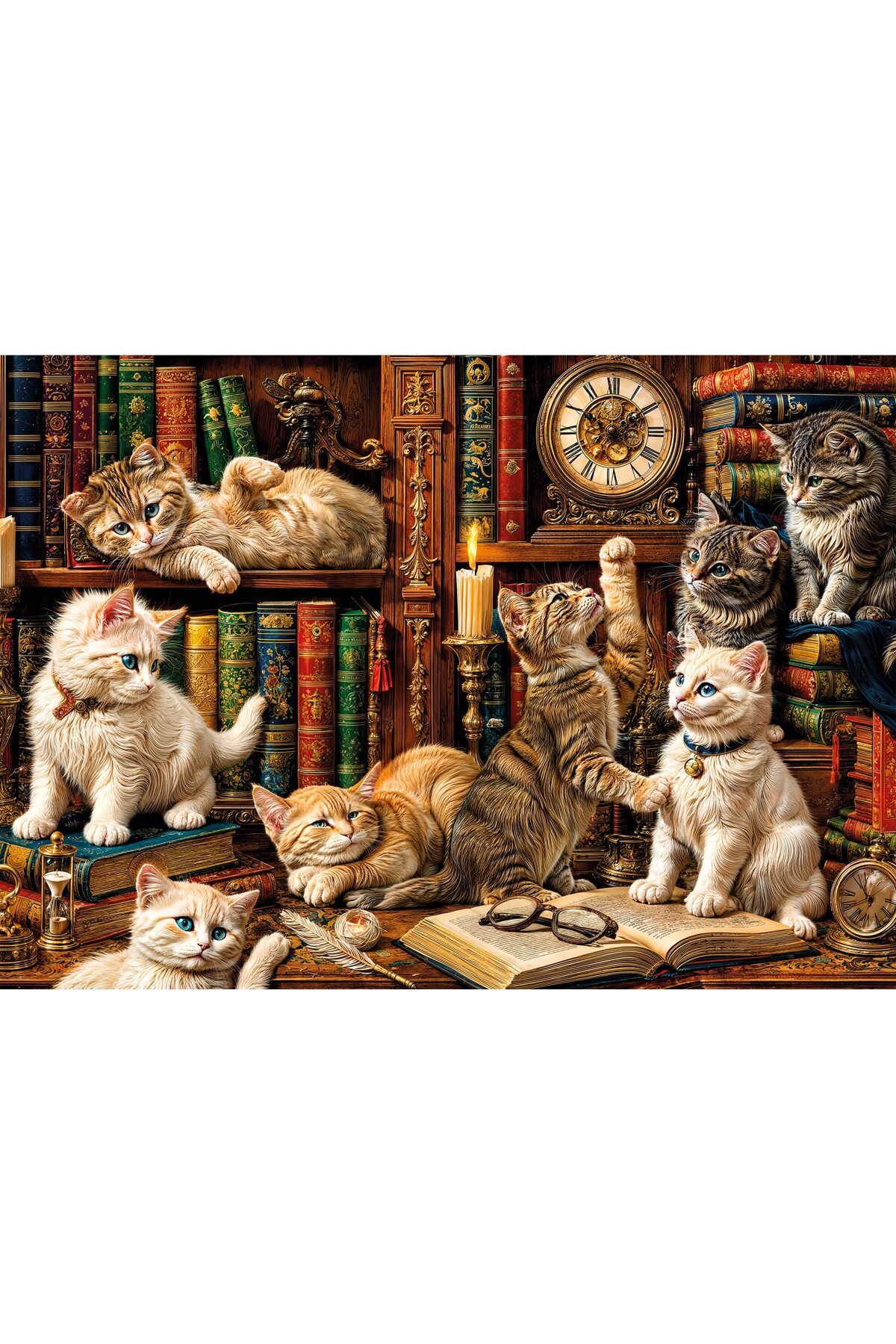 Ks Games Cats in the Library 500 Parça Puzzle - Fiyatı, Yorumları
