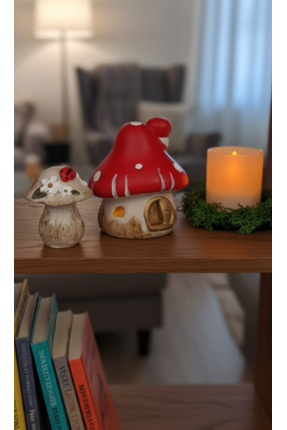 ZENNORA HOME 2' Li Mantar Ev Biblo Seti, Ev Dekorasyon, Obje, Tasarım, Mantar...