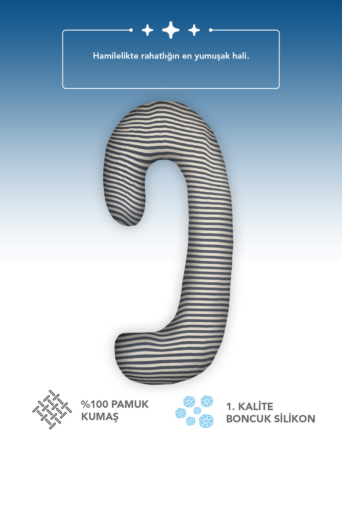 PUFYMAX Hamile yastığı,sarılma yastığı aktivite yastığı pamuk kumaş (siyah) fotoğrafı 3 (önizleme)