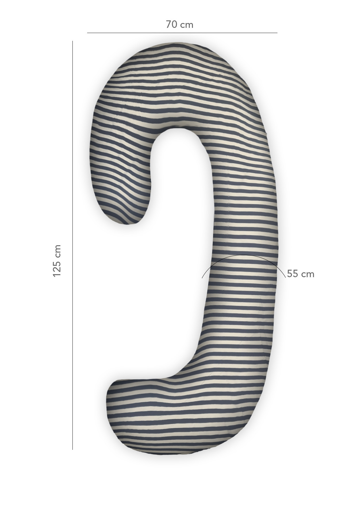 PUFYMAX Hamile yastığı,sarılma yastığı aktivite yastığı pamuk kumaş (siyah) fotoğrafı 4 (önizleme)