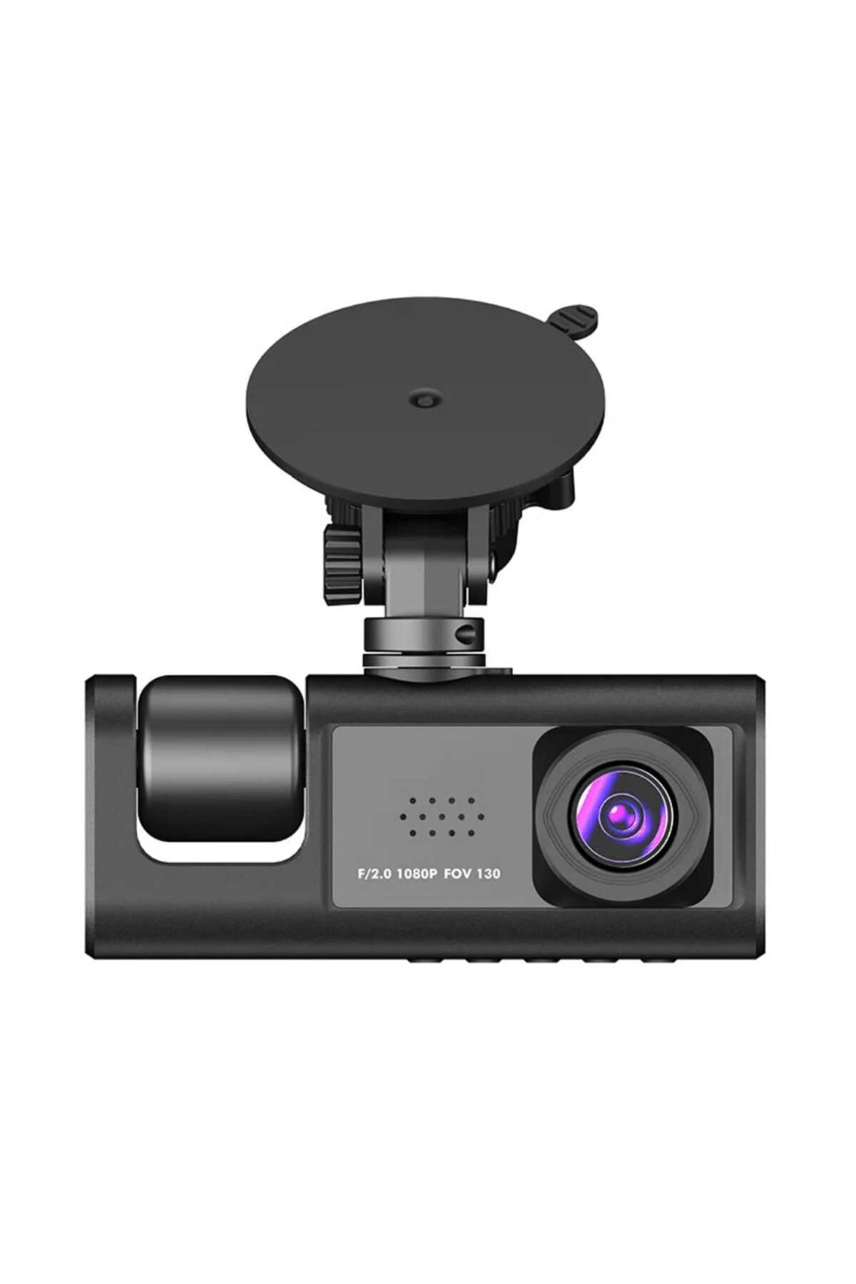 akillicep AKİLLİ99 - 2 inç IPS ekran Dash kamera 1080P HD 3lü Lens araba kara kutusu kayıt Wifi araba kamera