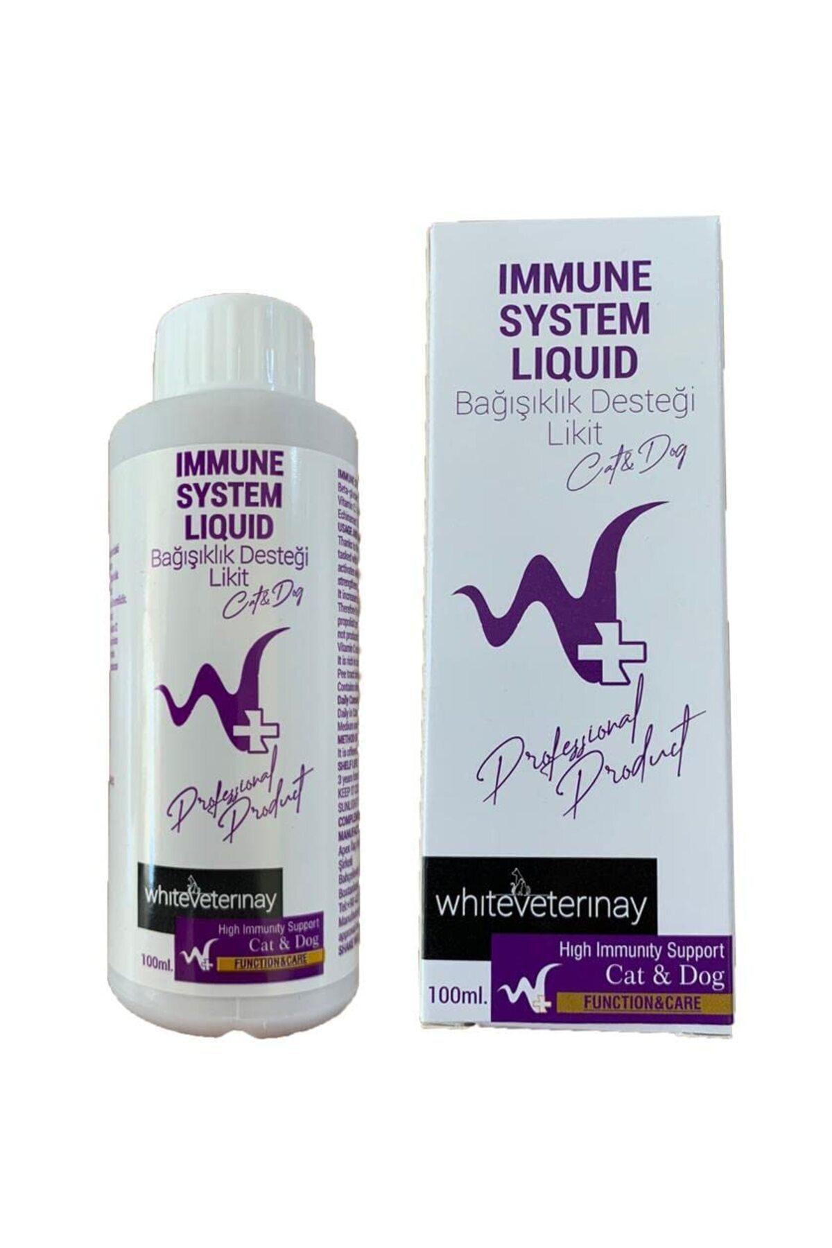Shop a Way w+ whiteveterinay Immune System Liquid Cat&Dog 100 ML (Kedi ve Köpekler için Bağışıklık Desteği)