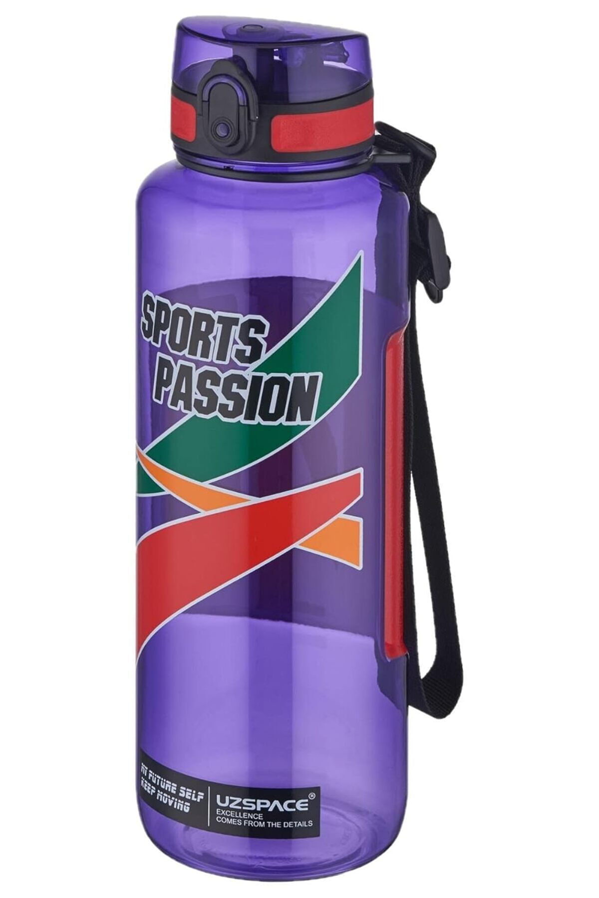 Genel Markalar Uzspace Sports Passion Mega Büyük Boy 1500 ml Tritan Su Matarası Kaydırmaz Tutma Özelliği