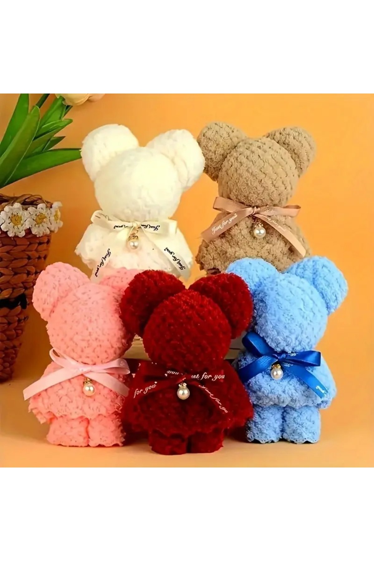 Ethab Ticaret Sevimli Ayı Havlu Hediye Seti (ÖZEL ÇANTASI HEDİYE)1 adet TEKLİ