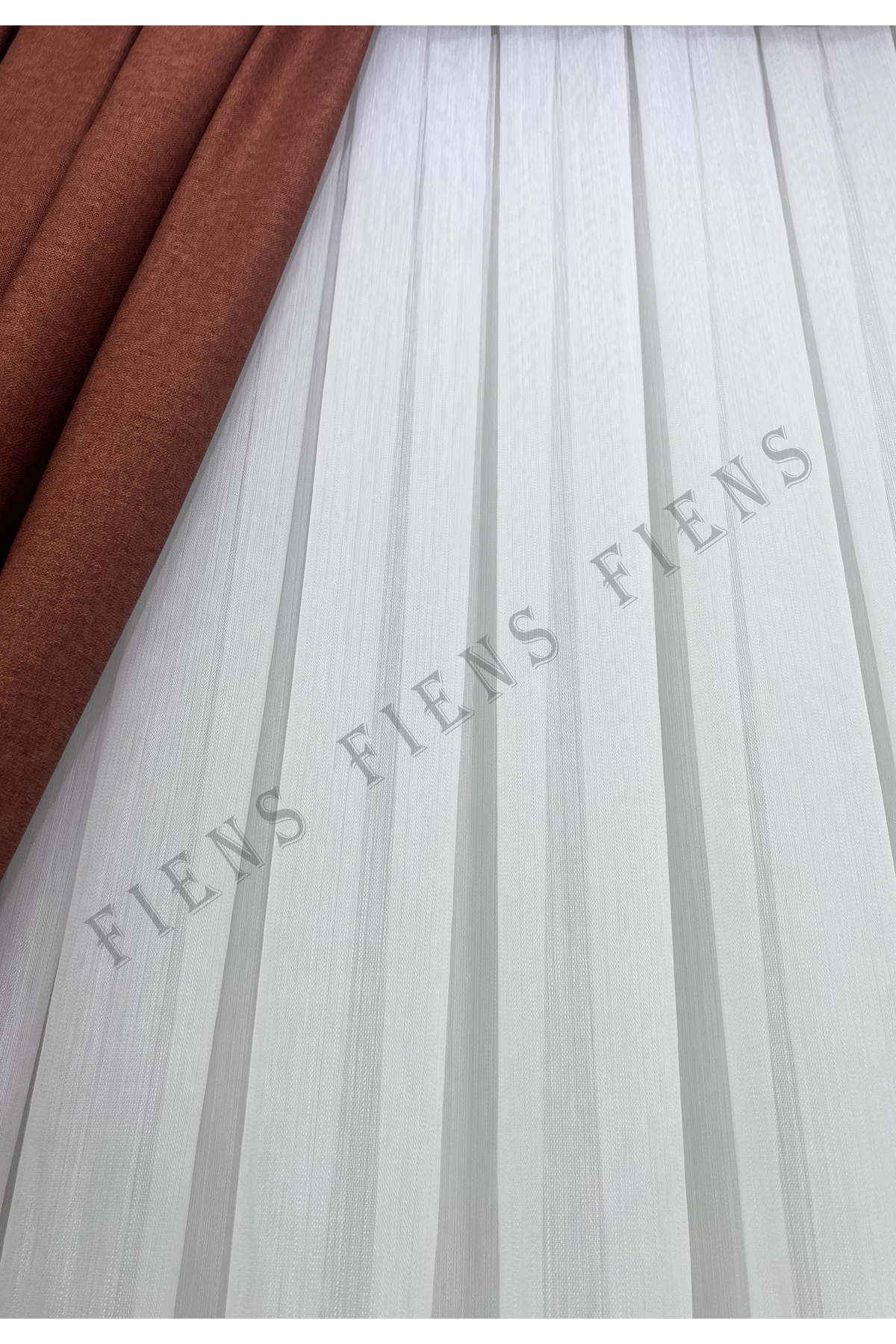 AVİZLİNEVEYS BAMBU ETEK GÜPÜRLÜ MODERN TÜL PERDE 1/3 Sık Pileli|Ütü İstemez En Çok Satılan