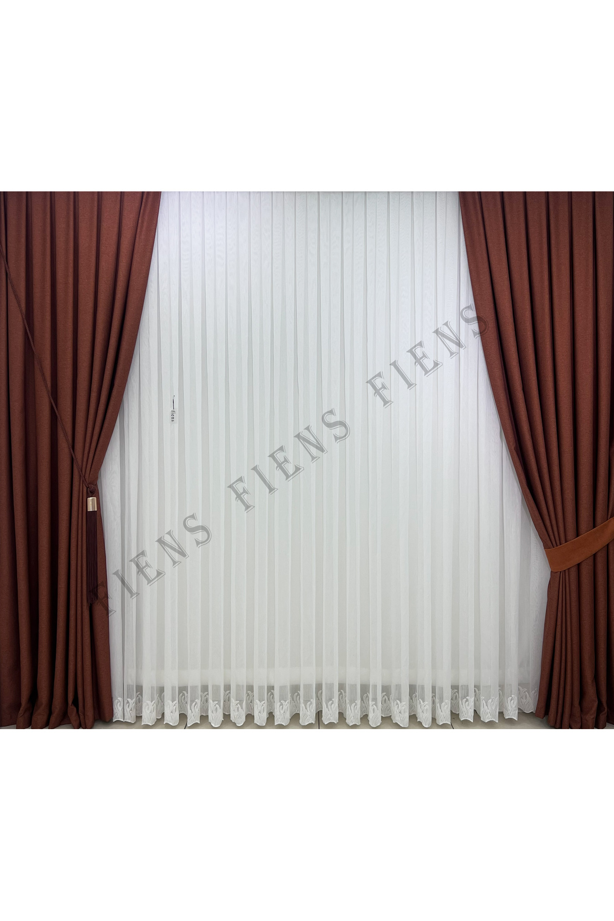 BAMBU LAV MODERN TÜL PERDE 1/3 Sık Pileli |Ütü İstemez En Çok Satılan