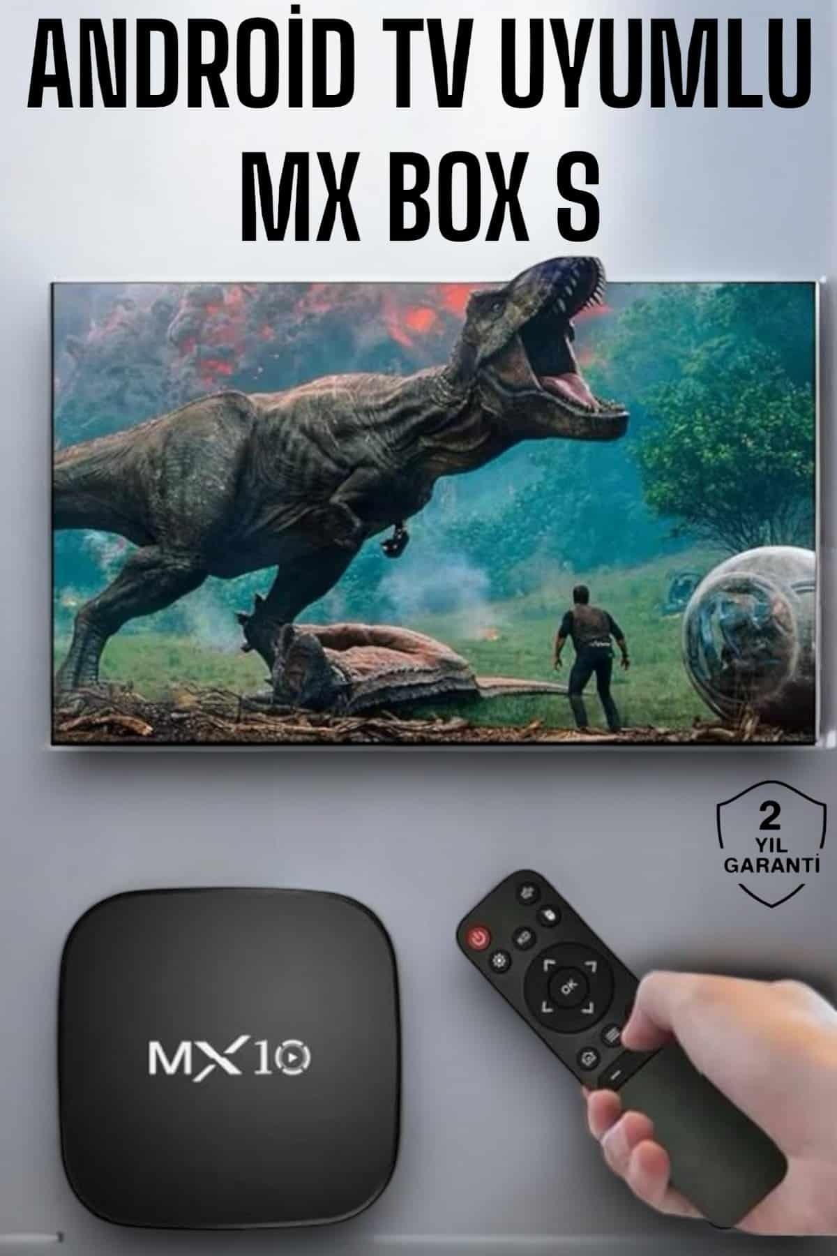 teknodayım 4K TV Uyumlu HD Çözünürlüklü Mx Box S 8 GB