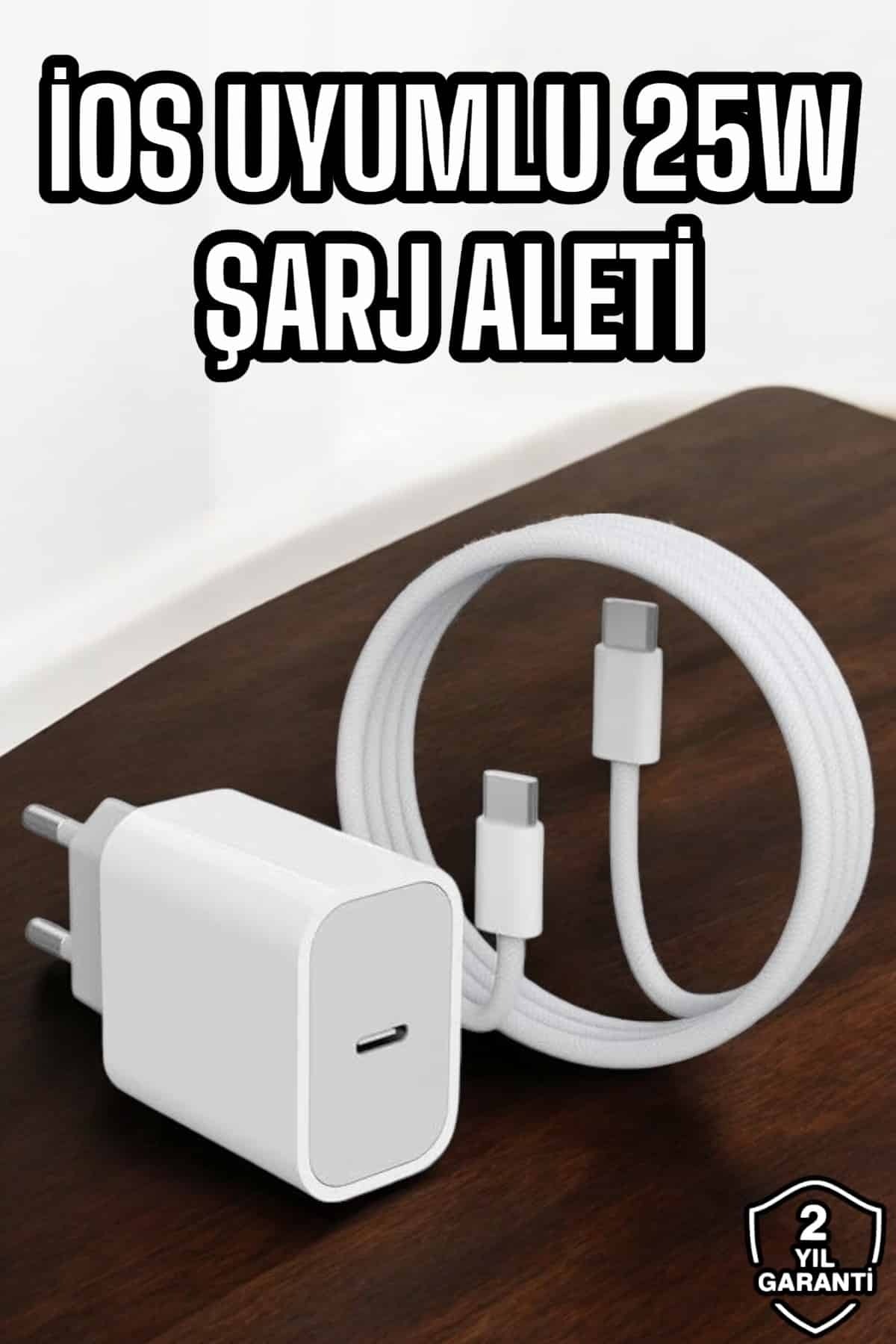 teknodayım Şarj Aleti İOS 15/15 Pro Max Uyumlu Şarj Adaptörü ve Kablosu