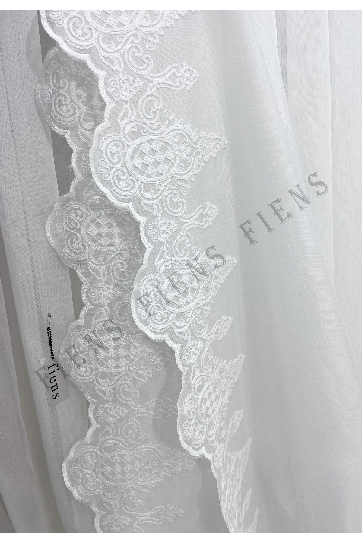 DAMLİNEREYC BAMBU ETEK GÜPÜRLÜ MODERN TÜL PERDE 1/3 Sık Pileli|Ütü İstemez En Çok Satılan