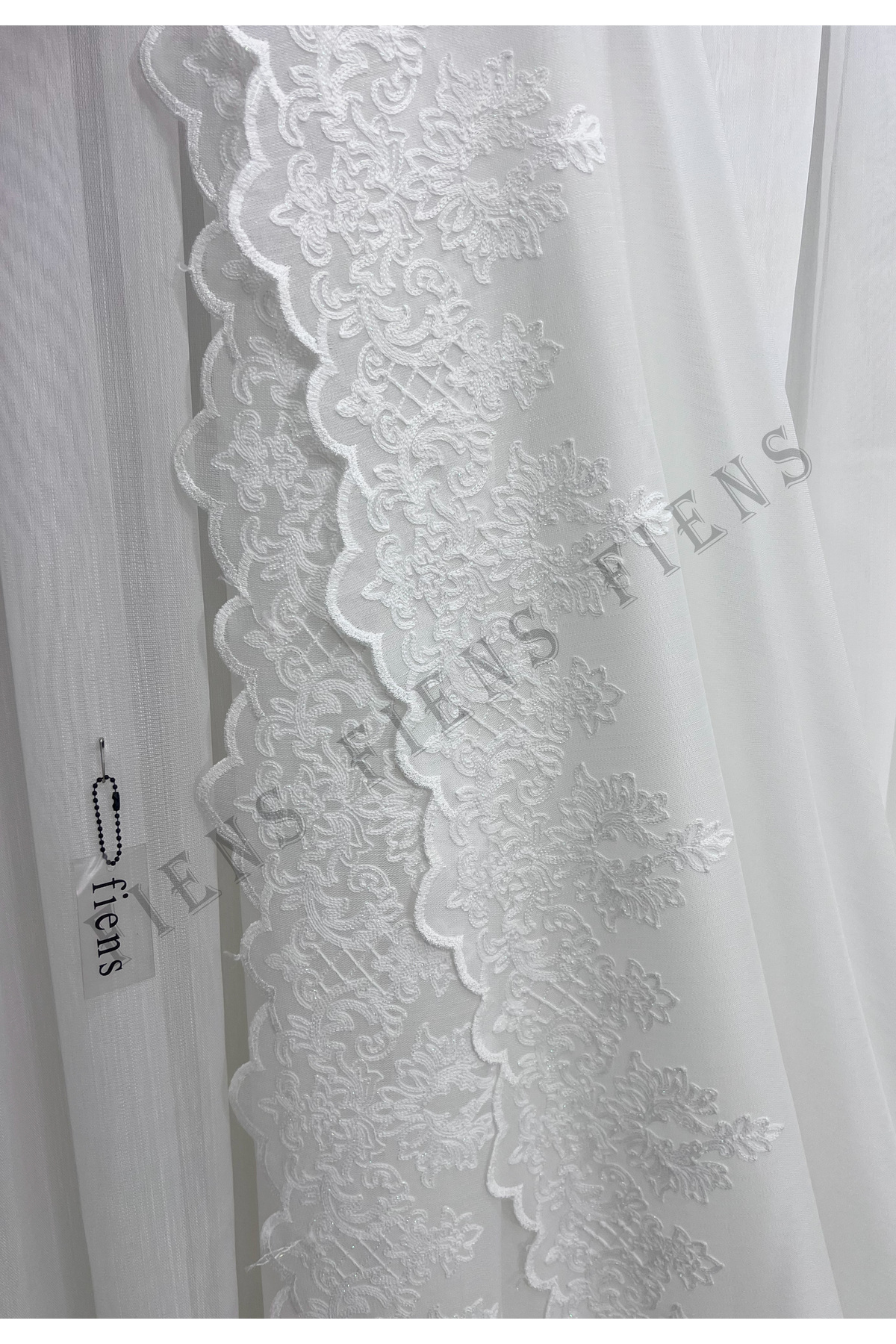 YAPLİNEREYC BAMBU ETEK GÜPÜRLÜ MODERN TÜL PERDE 1/3 Sık Pileli|Ütü İstemez En Çok Satılan