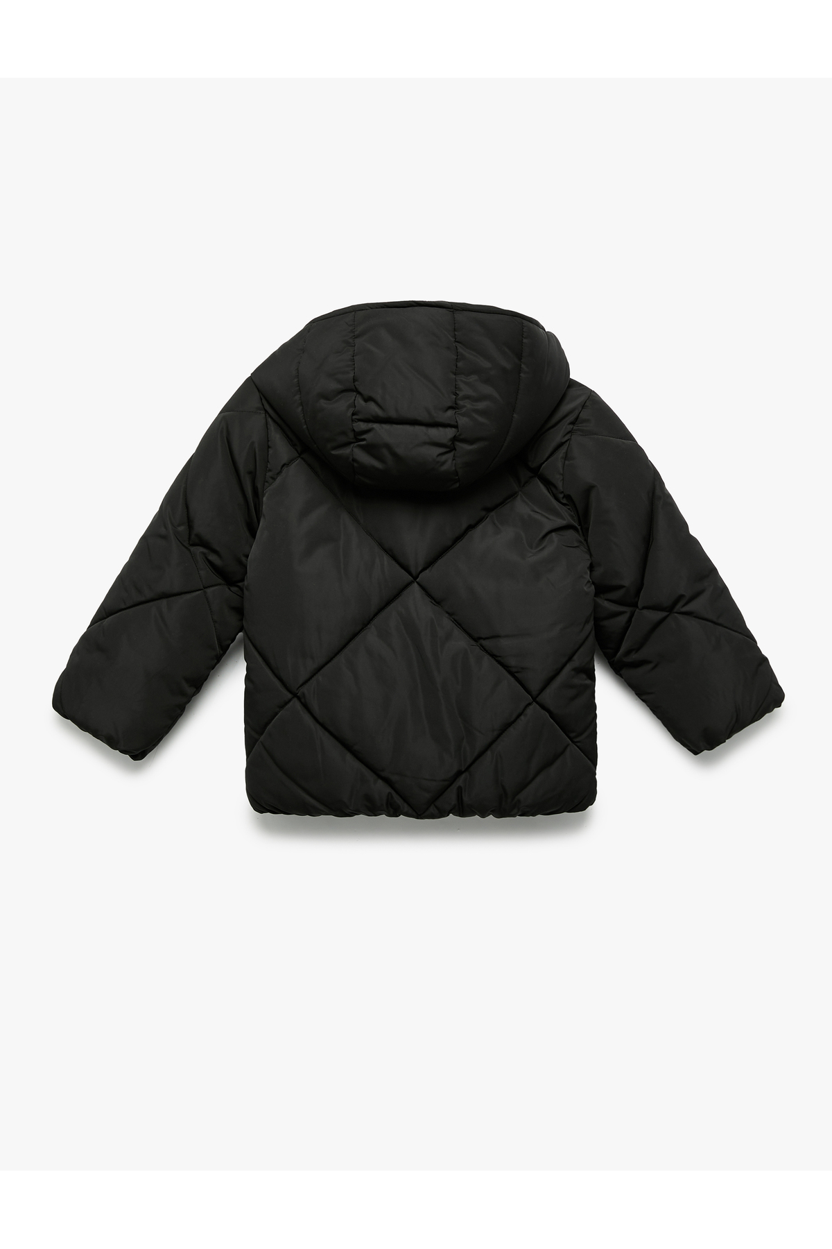 Koton Uzun Kollu Cepli Kapitone Kapşonlu Mont fotoğrafı 2 (önizleme)