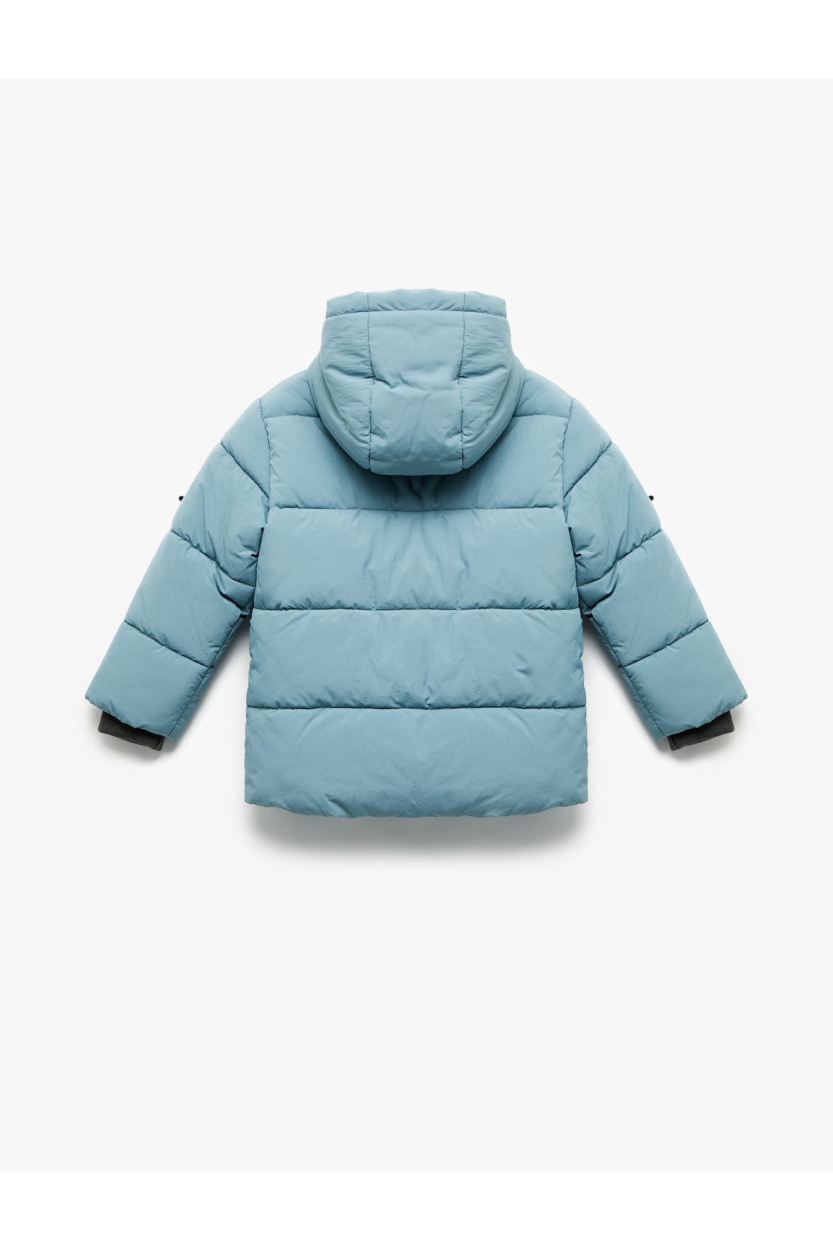 Koton Uzun Kollu Cepli İçi Suni Kürklü Kapşonlu Şişme Mont fotoğrafı 2 (önizleme)