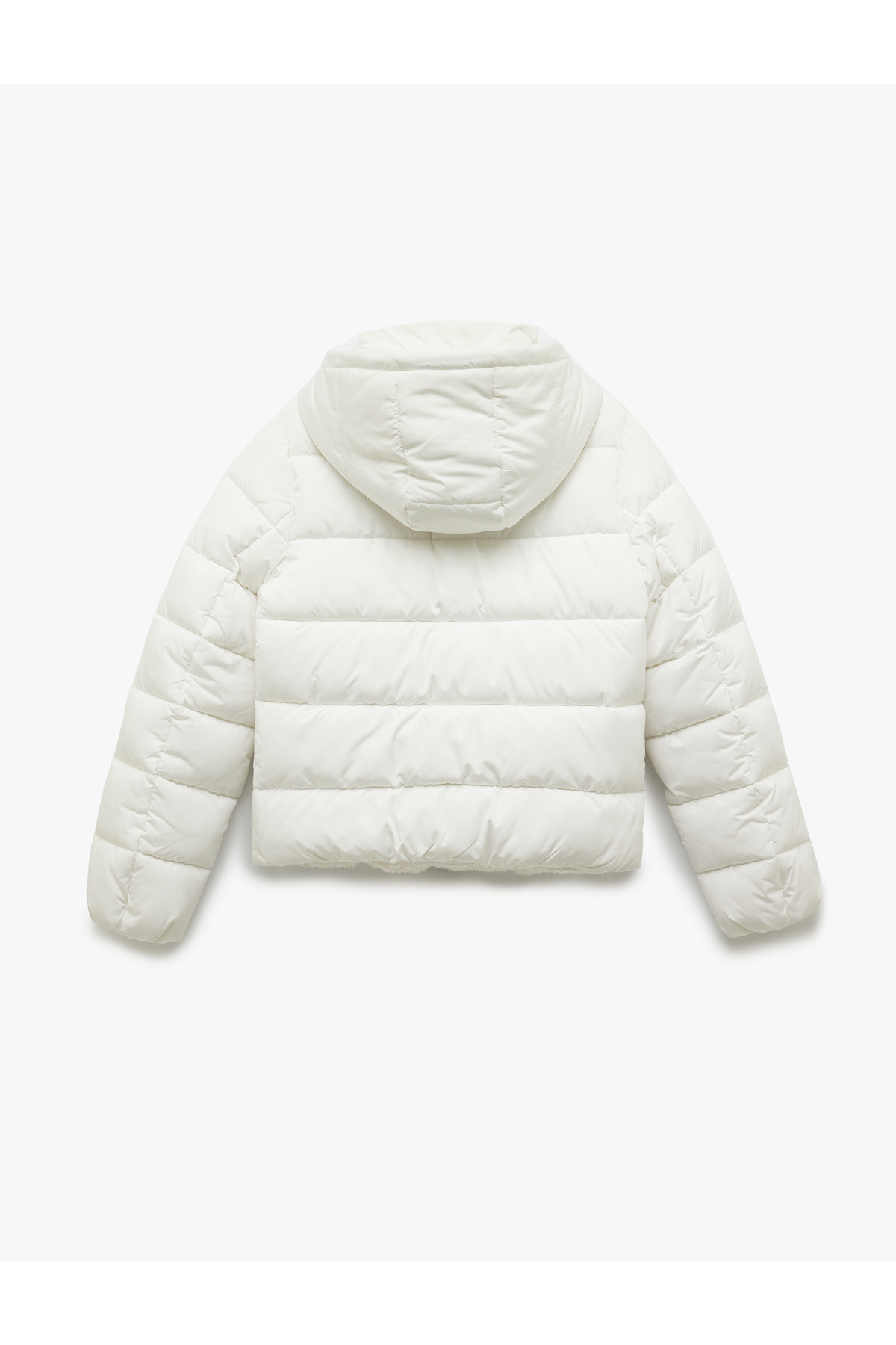 Koton  Kapüşonlu Uzun Kollu İçi Suni Kürklü Fermuarlı Cepli Şişme Mont - Görsel 5