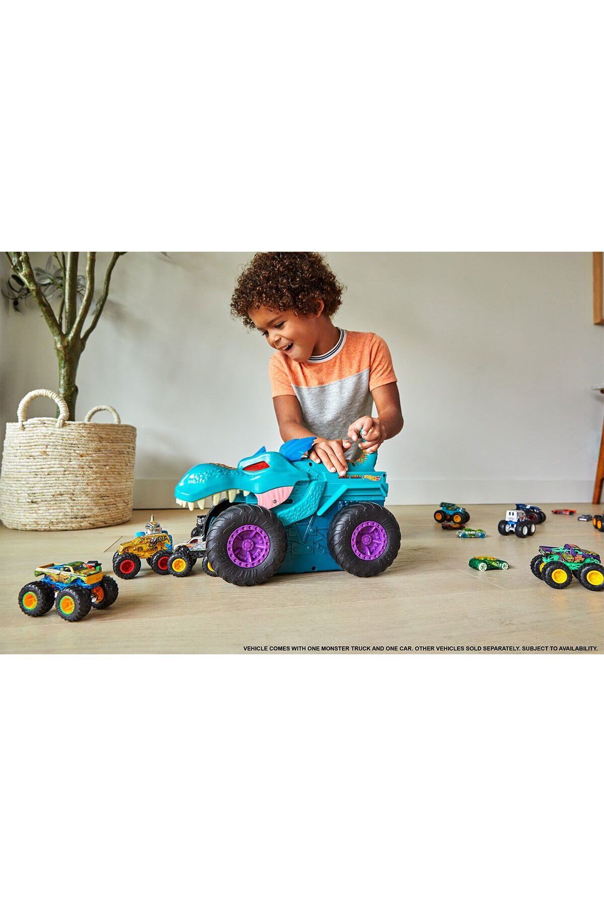 HOT WHEELS GYL13 Monster Trucks Araba Yiyen Mega Wrex, Monster Trucks fotoğrafı 7 (önizleme)