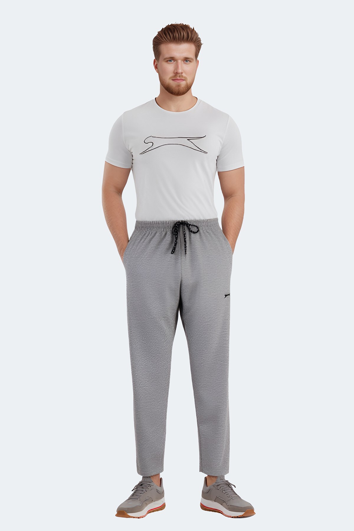 شلوار راحتی مردانه، خاکستری اسلازنگر شلوار گرمکن ورزشی Slazenger