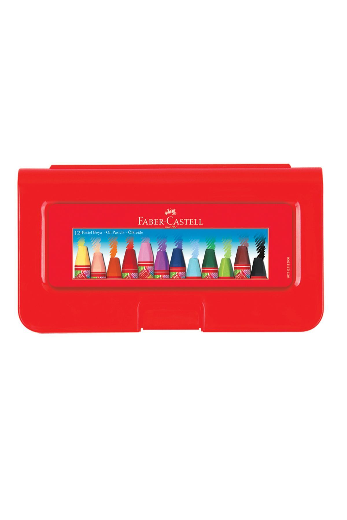 Faber Castell Faber-Castell Pastel Boya 12 Renk Plastik Kutu 5281 125112