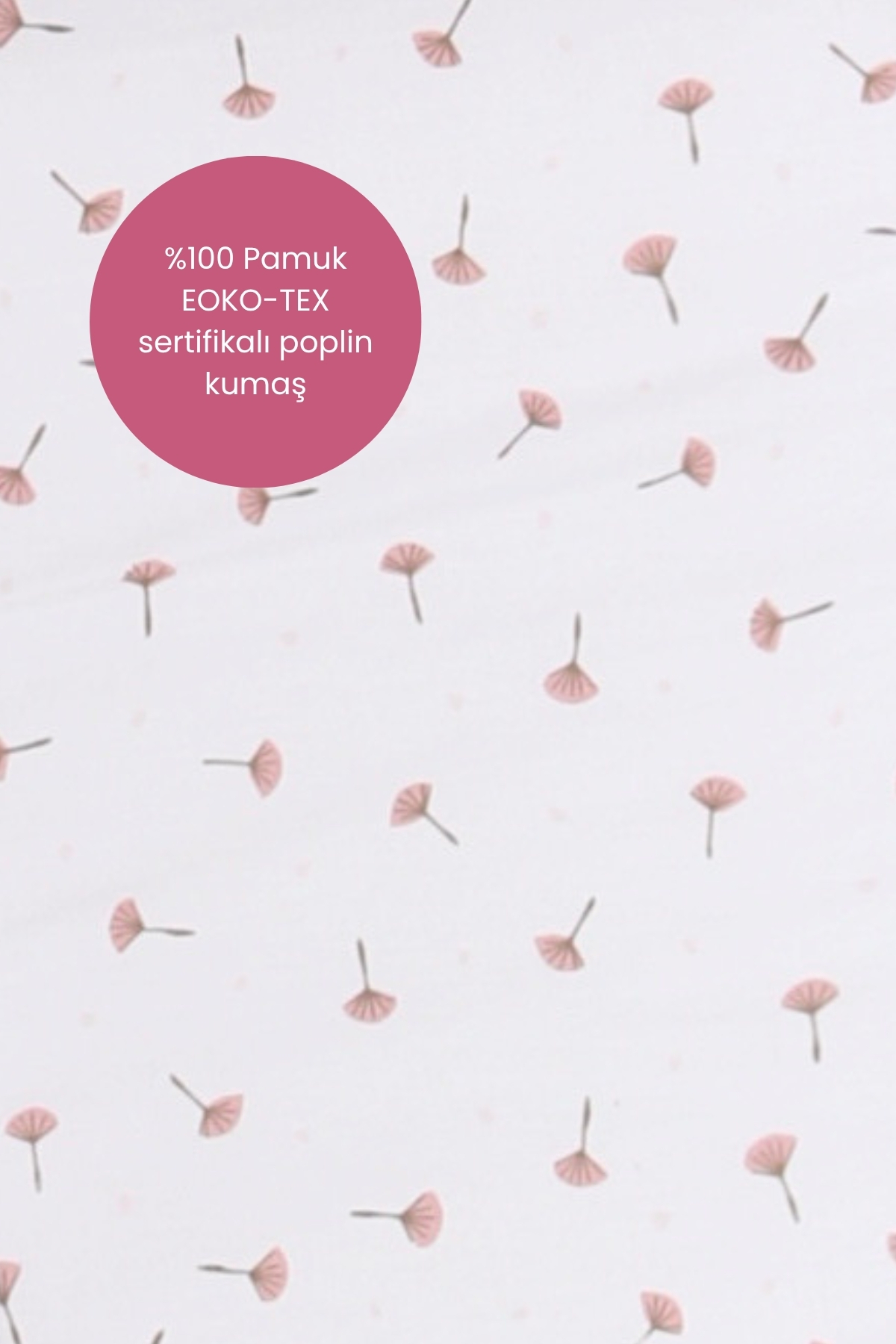 Bebekevi %100 Pamuk EOKO-TEX Sertifikalı Poplin Emzirme Önlüğü - Pembe fotoğrafı 6 (önizleme)