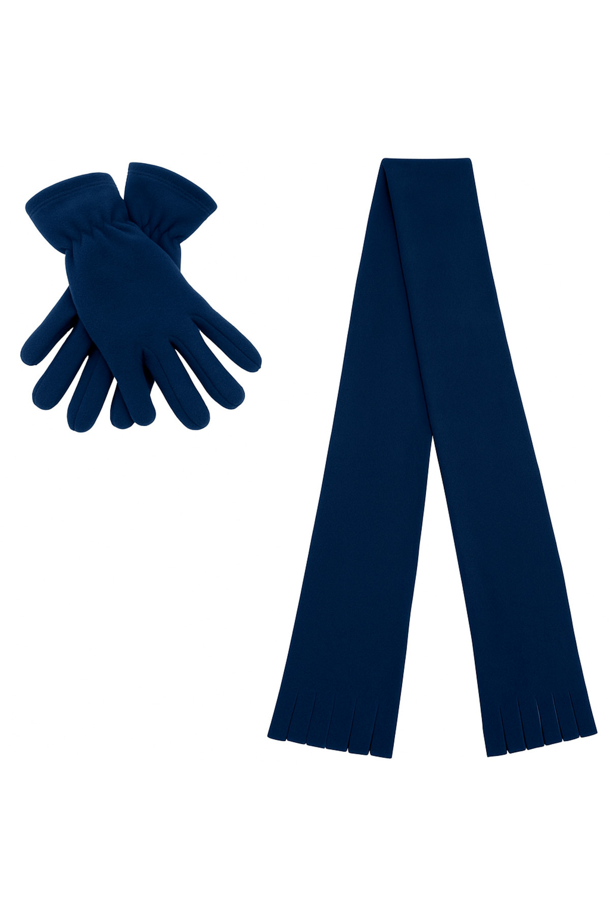 AXE SPORTSWEAR Kadın Kışlık Lacivert Termal Polar Eldiven - Polar Atkı 2'li Set Scarf Glove Set