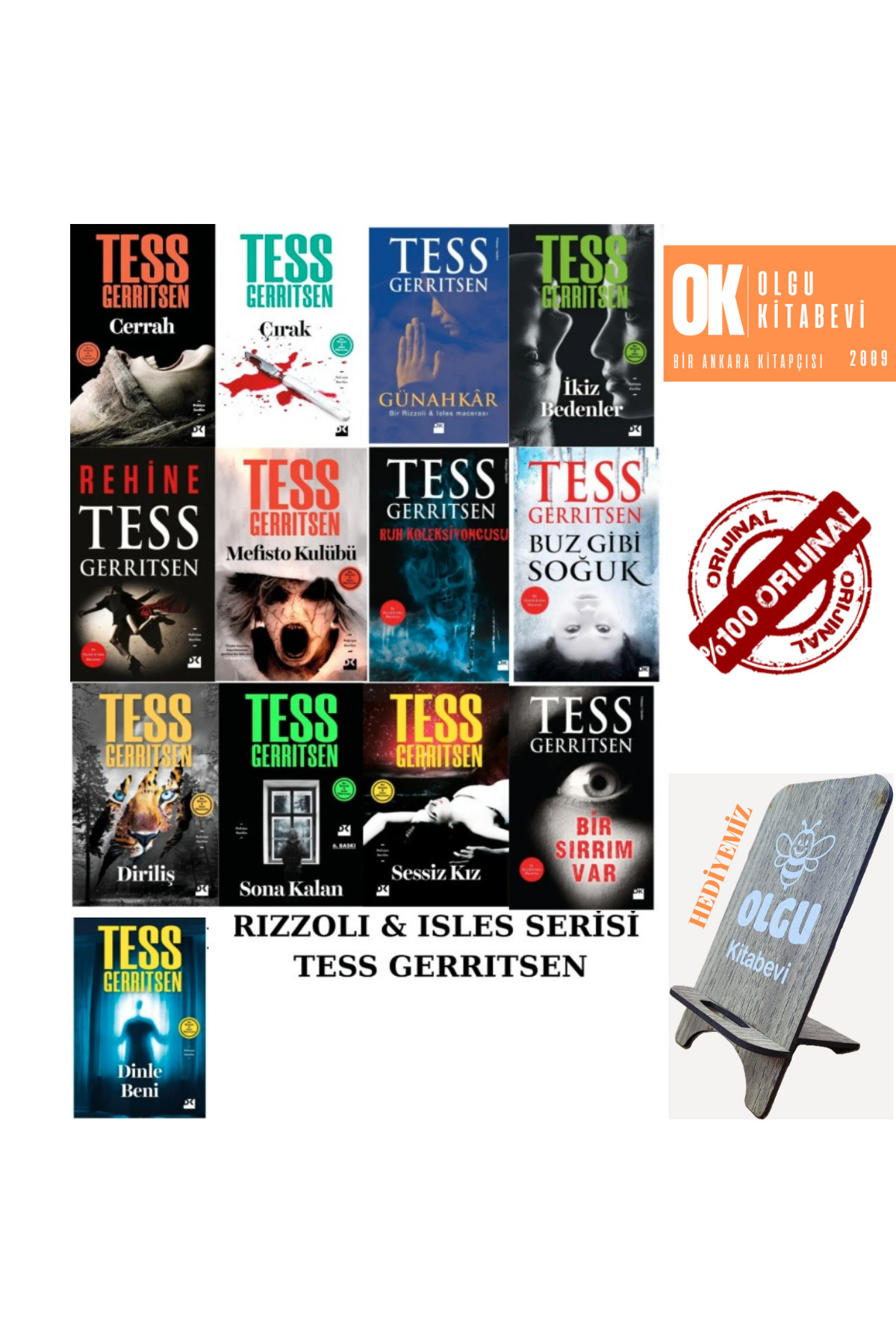 Doğan Kitap Tess Gerritsen Rizzoli & Isles Serisi 13 Kitap tam set