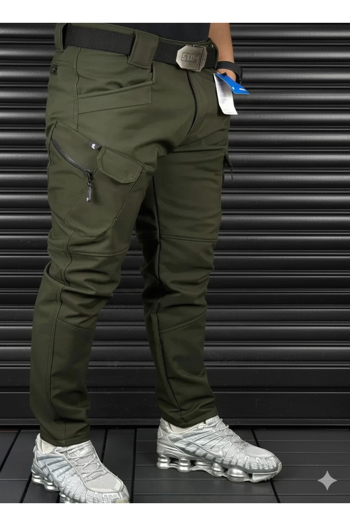 advstore.tr Unısex SoftShell Su dayanıklı ve Rüzgar Geçirmez İçi Polarlı Kışlık Taktik Pantolon