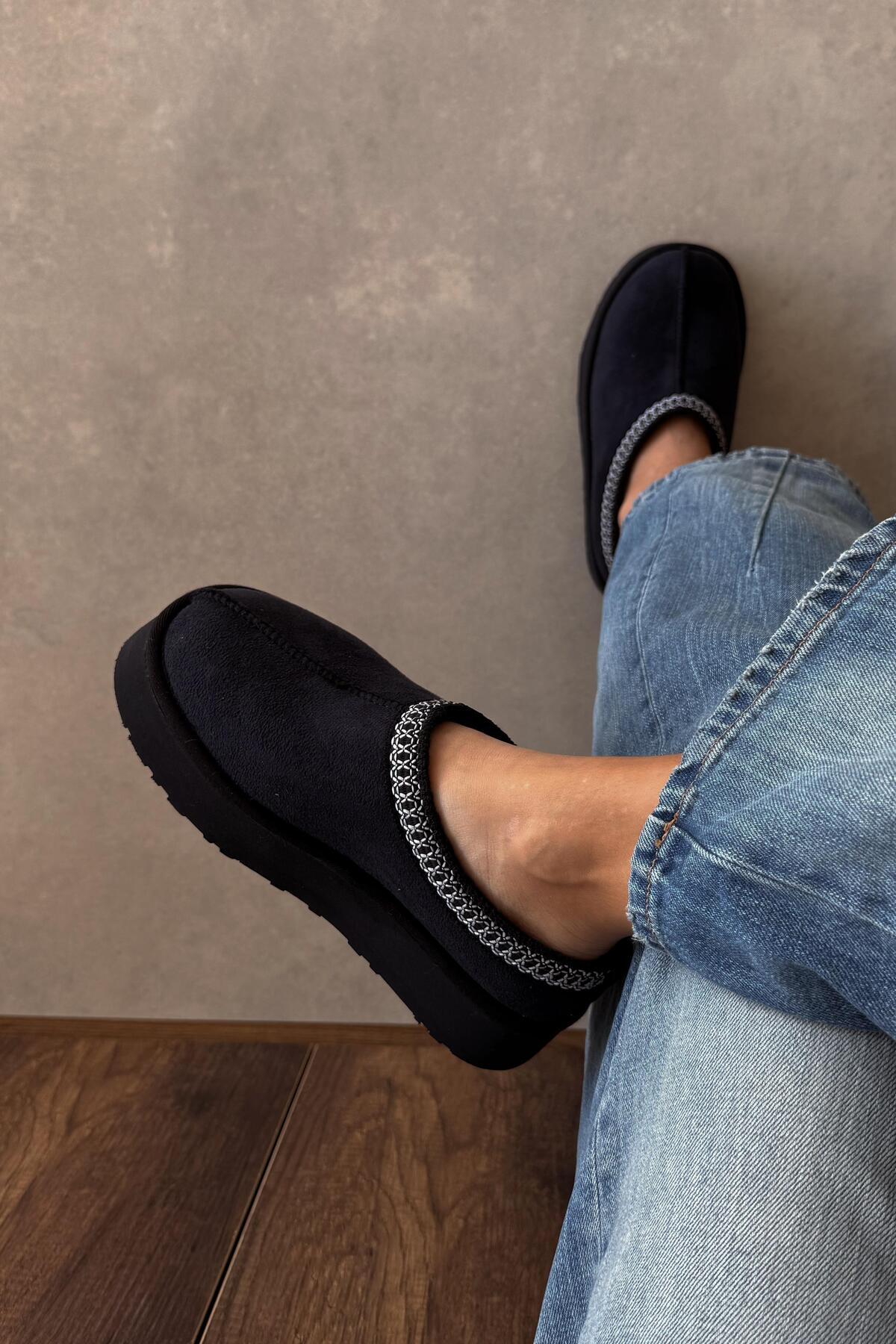 nope21shoess Fox Siyah Kürklü Bot görsel 4
