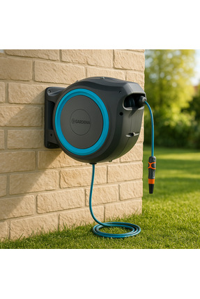 Gardena 35m Otomatik Duvara Monte Bahçe Hortum Makara Sistemi – Kendinden Top...