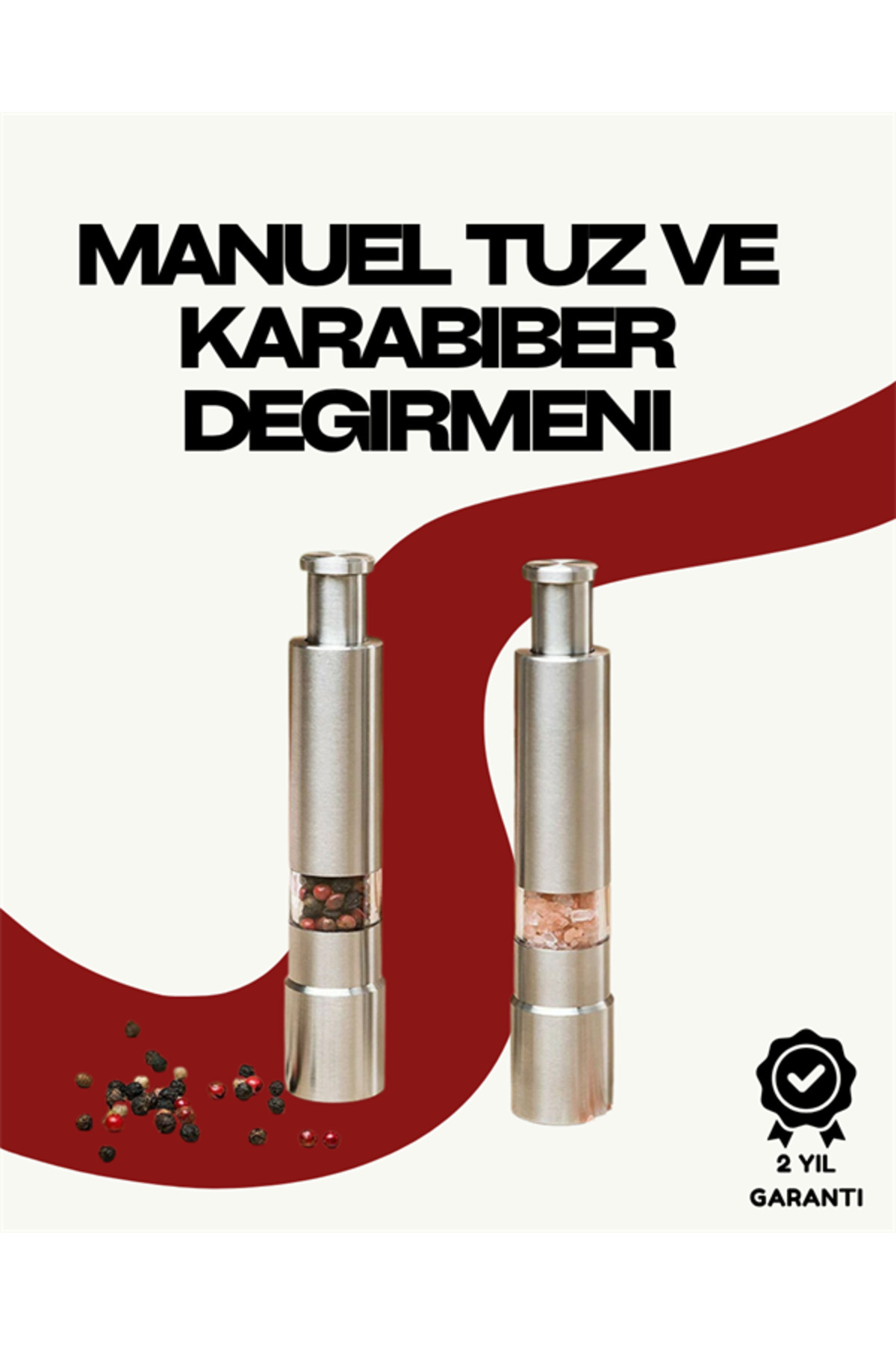 365Dükkan Hafif ve Kompakt, Taşınabilir Baharat Öğütücü - Mutfak ve Masa için