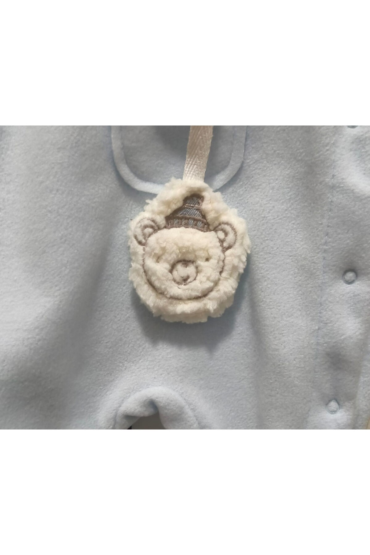 Flexi Figürlü Kapüşonlu Polar Bebe Tulumu fotoğrafı 4 (önizleme)