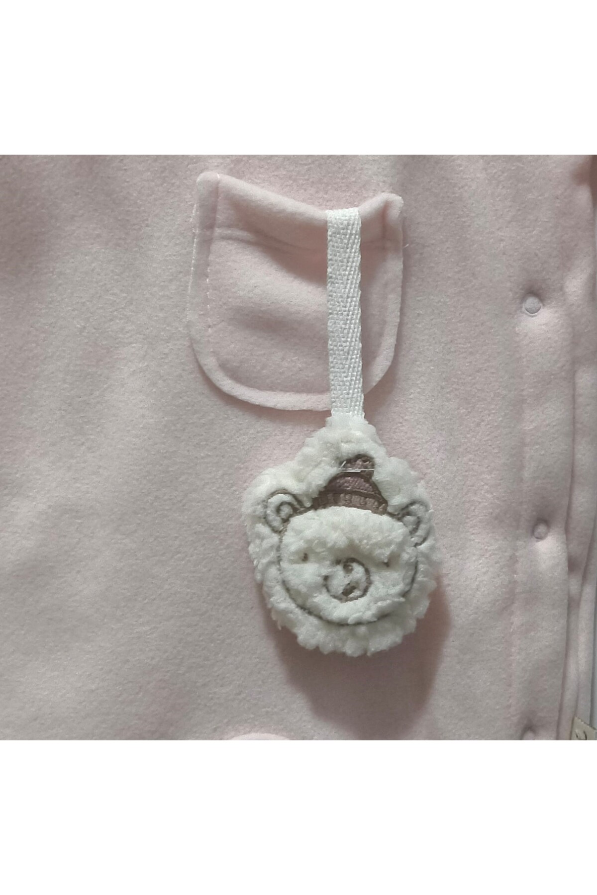 Flexi Figürlü Kapüşonlu Polar Bebe Tulumu fotoğrafı 3 (önizleme)