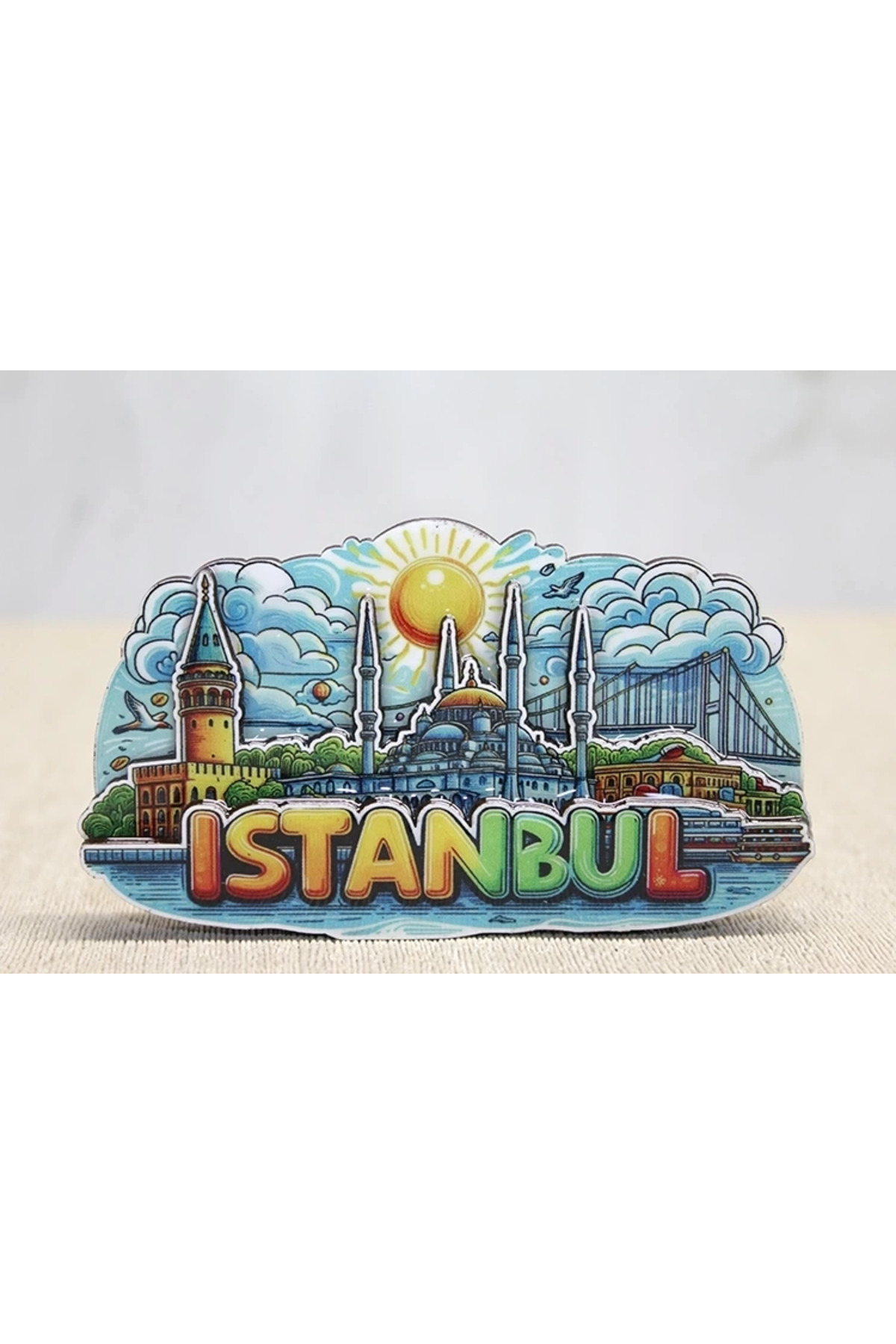 ENSAR GİYİM Ahşap İstanbul Temalı Magnet Alk4601