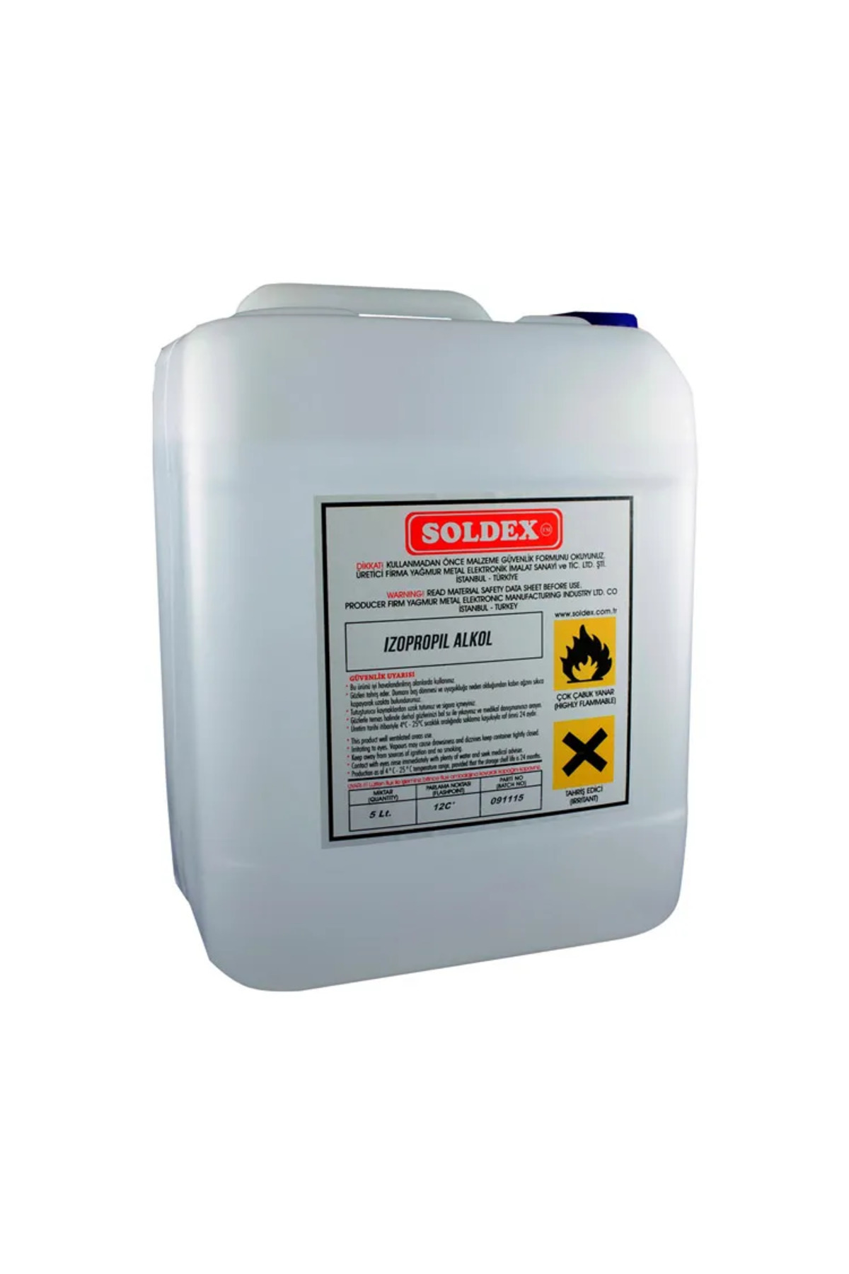 YNT İzopropil Alkol 20 Lt - %99,9 Saf İpa