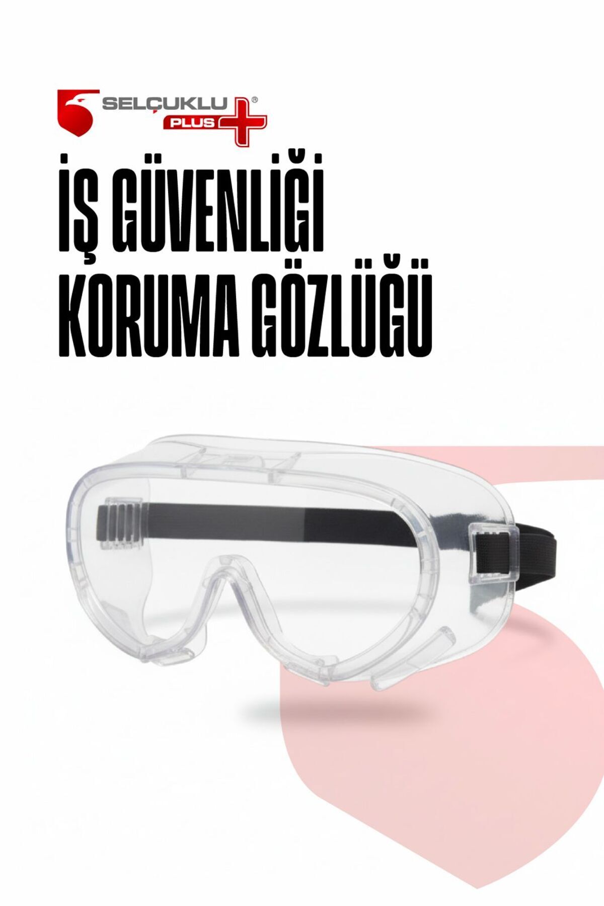 Viola Valente Şeffaf İş Güvenliği Koruma Gözlüğü – Elastik Bantlı, Buğu Önleyici ve Darbe Dayanıklı