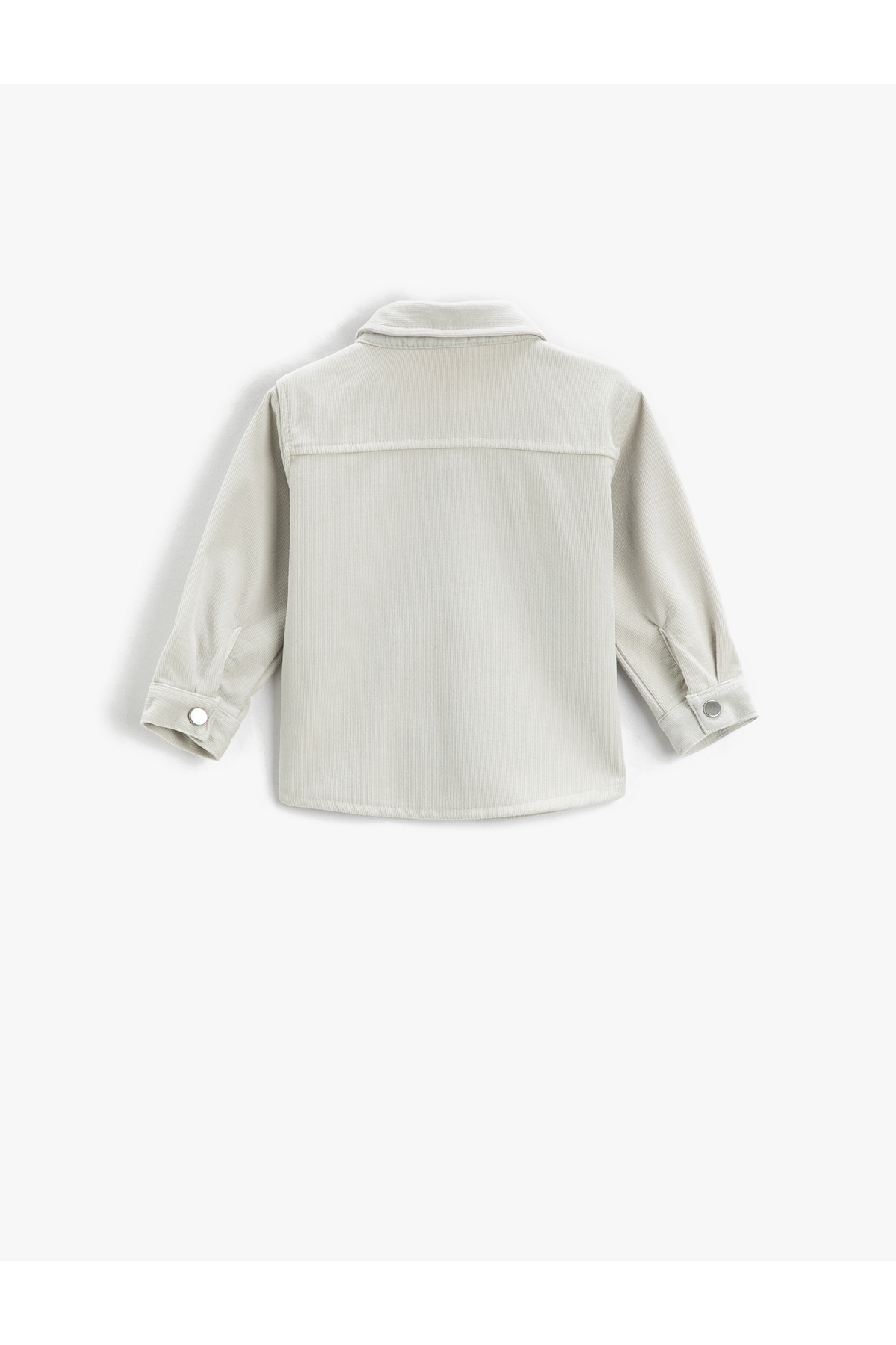 Koton Fitilli Kadife Gömlek Tek Cepli Uzun Kollu Parlak Düğmeli fotoğrafı 2 (önizleme)