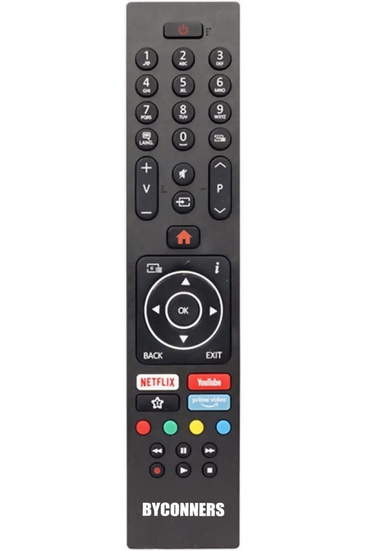 Delixa BYCONNERS VESTEL REGAL SEG NETFLIX YOUTUBE PRIME VIDEO TUŞLU KUMANDA SMART LCD LED TV KUMANDASI