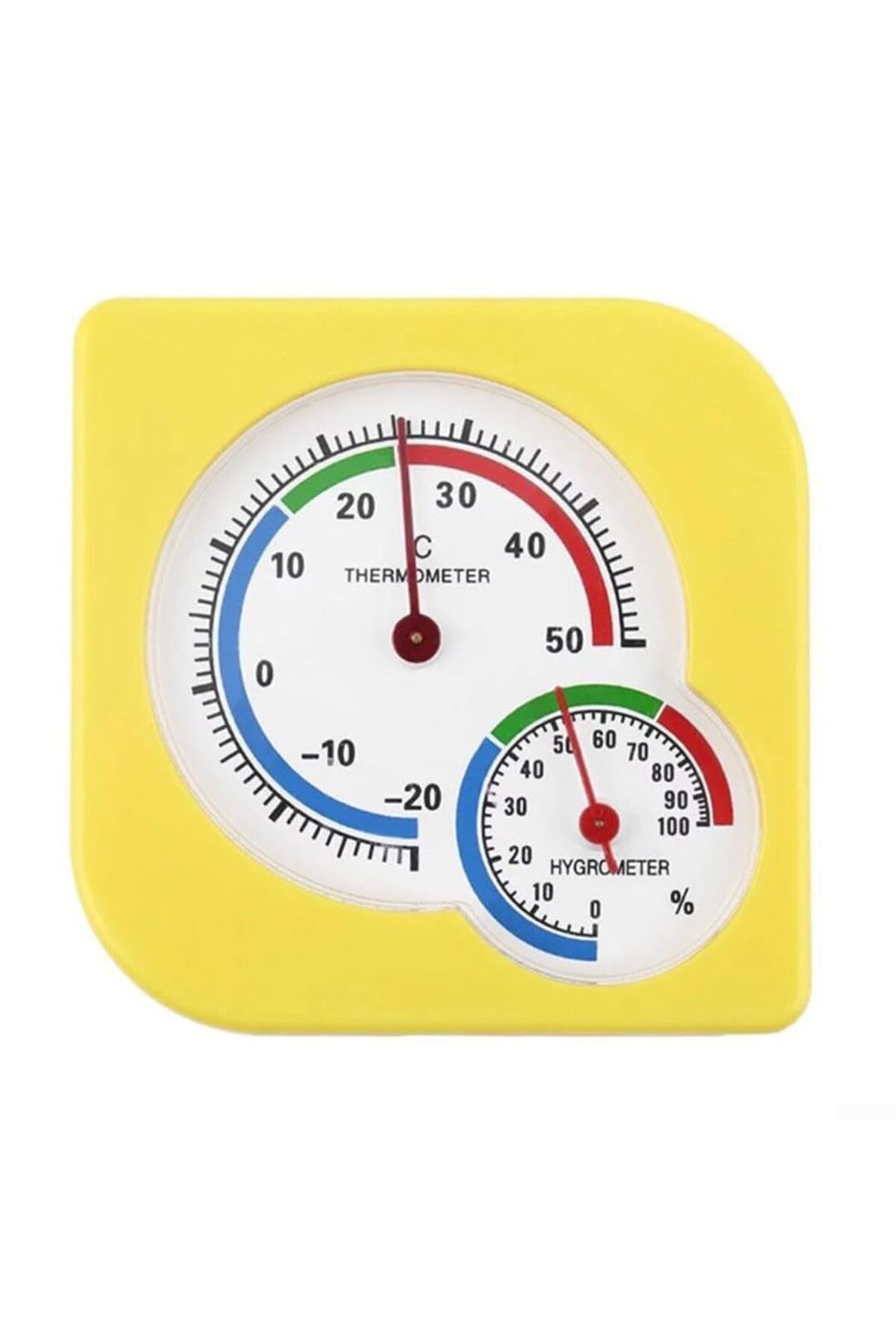 Shop a Way Analog Ekran Sıcaklık ve Nem Ölçer Termometre - Oda Termometresi (Masaüstü veya Duvara Takılabilir)