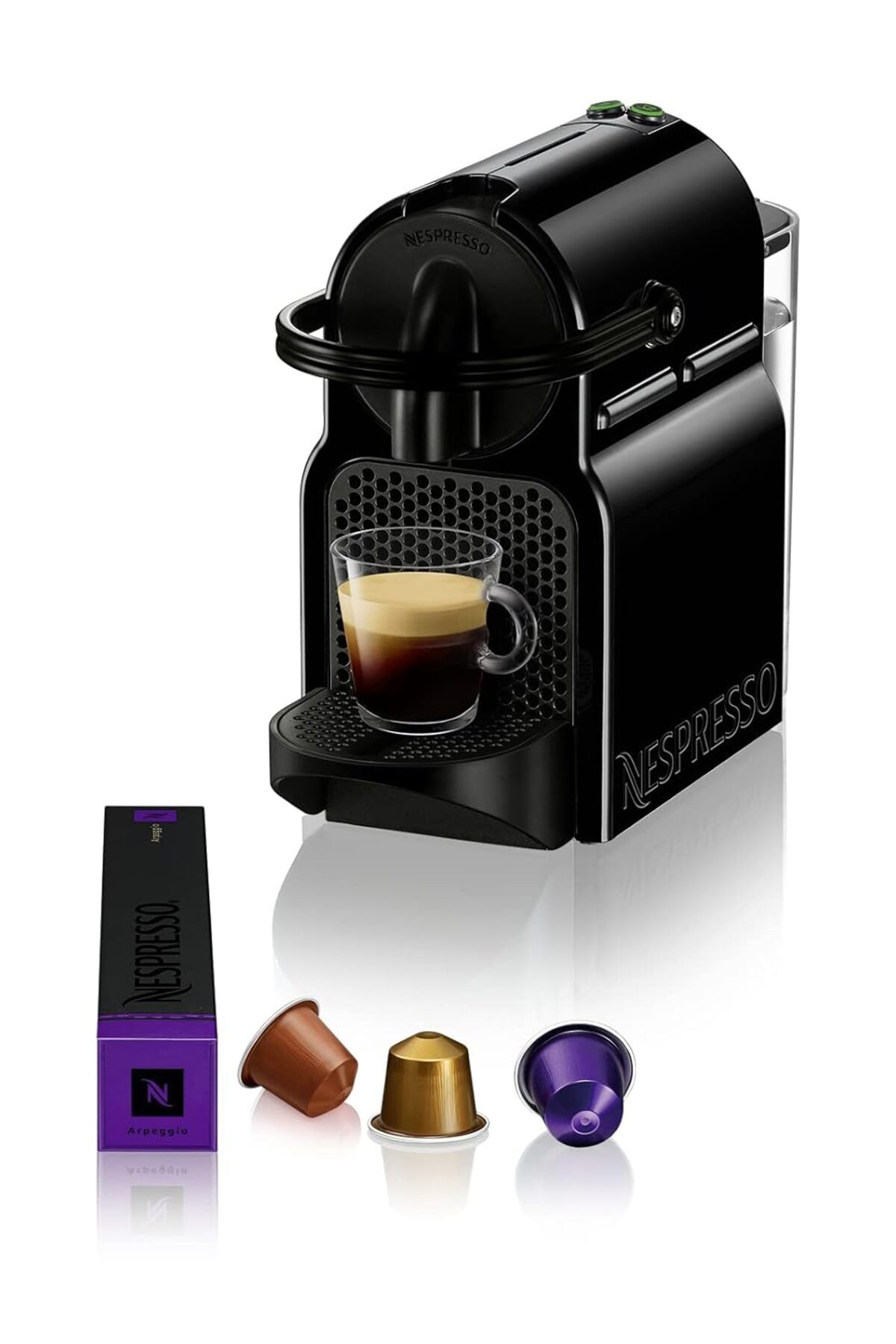 Hepta Collection Nespresso D40 Inissia Kapsüllü Kahve Makinesi, Siyah