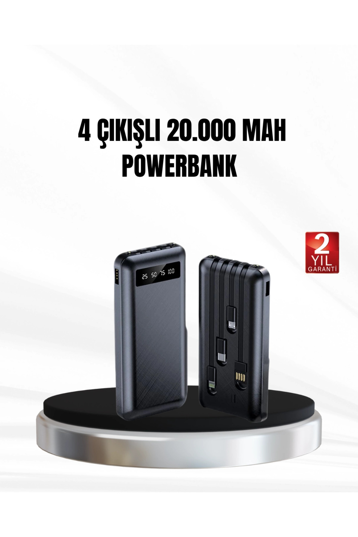 Luord Store Powerbank 20000 mAh LED Fenerli ve Çoklu Güvenlik Korumasına Sahip