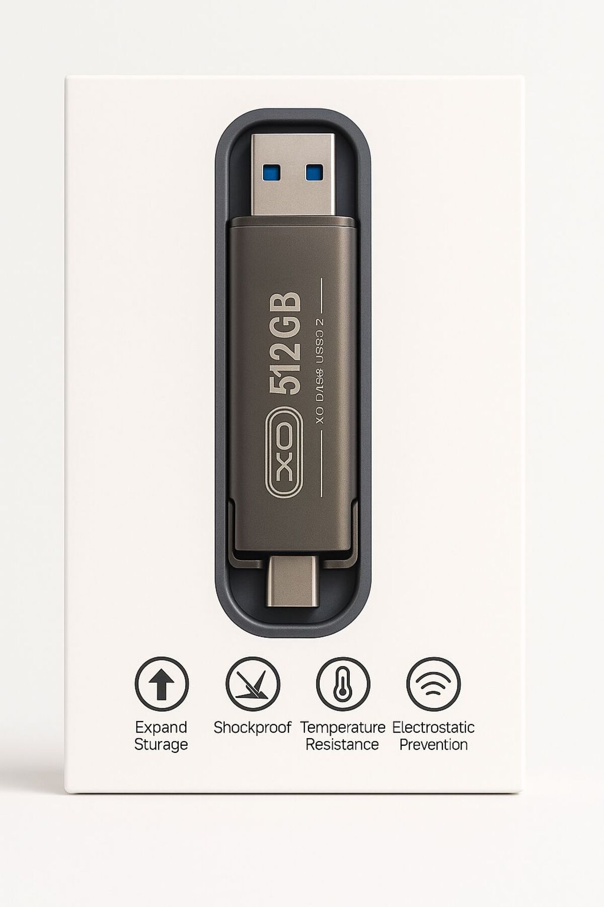 ATLT ATLANTİS 512 GB USB 3.2 TYPEC ÇİFT GİRİŞLİ TAŞINABİLİR FLASH ...