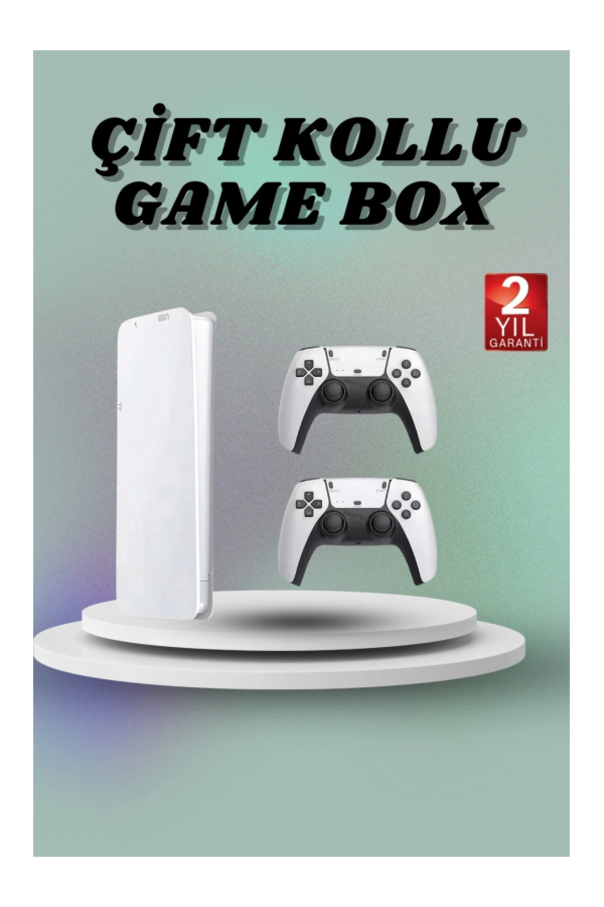 SELFBUYSELL Game Box 3d Çift Oyun Kollu 4k Hd Ekran 20000'den Fazla Oyun Seçeneği 2.4g Kablosuz