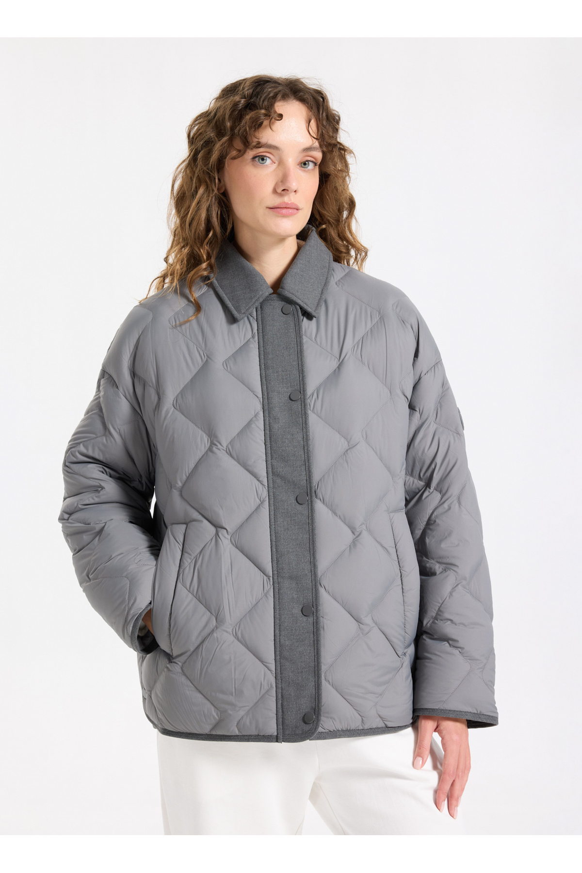 Jeep  Antrasit Kadın Mont J5WL-MNT7162 - Görsel 2