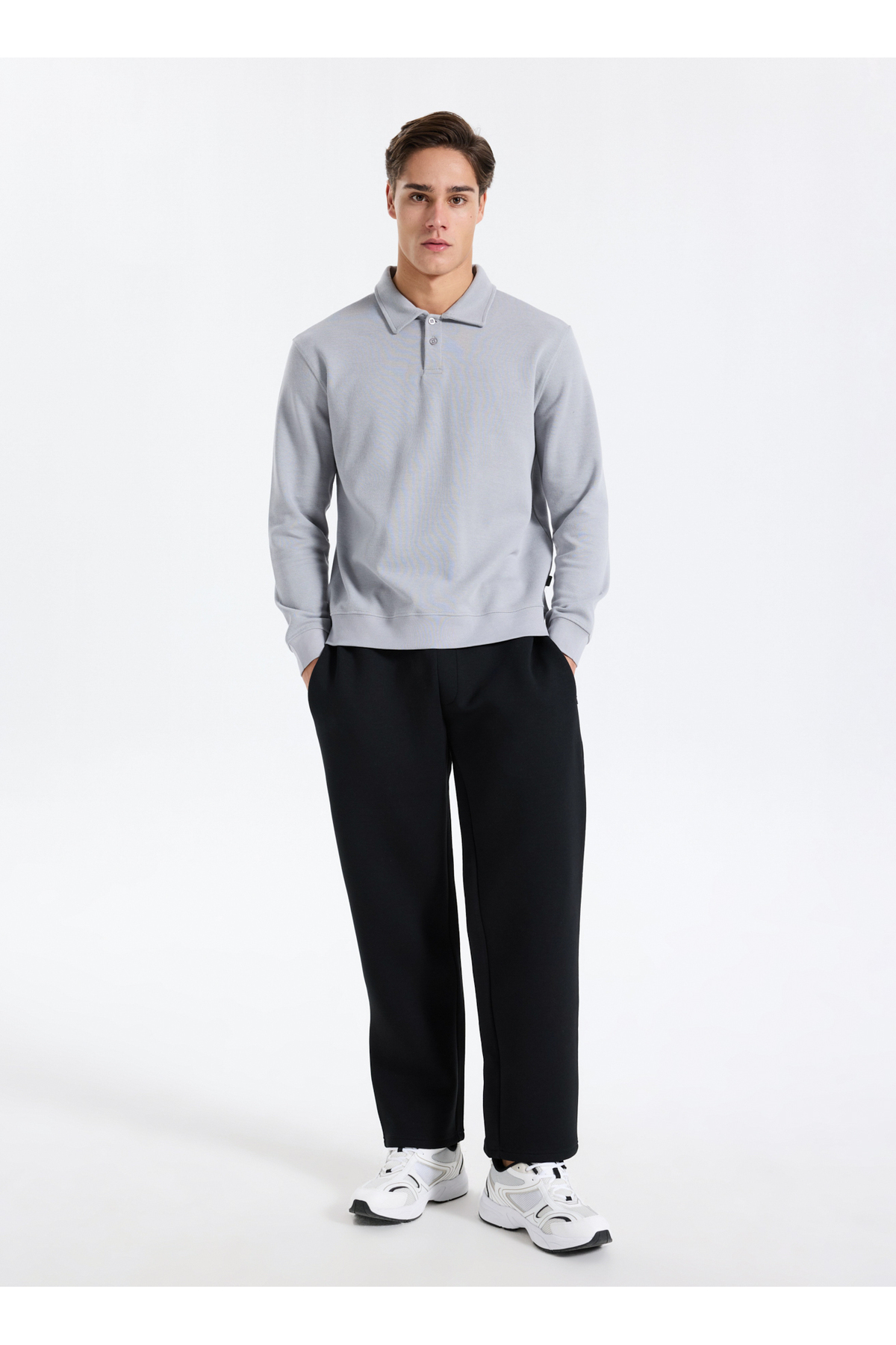 سویشرت مردانه راسته آستین بلند | لی کوپر Lee Cooper 5003310825 - تصویر 2