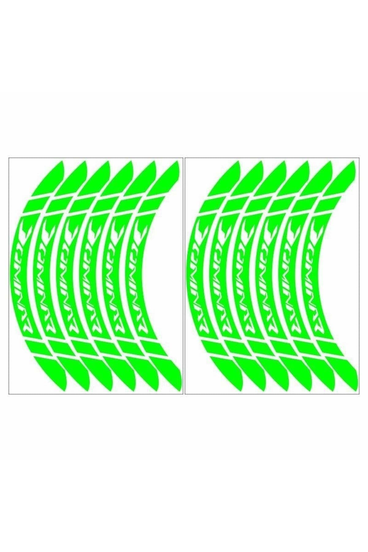 MOTOROTA FLORASAN YEŞİL DOMİNAR UYUMLU GENİŞ 1 SET JANT ŞERİDİ