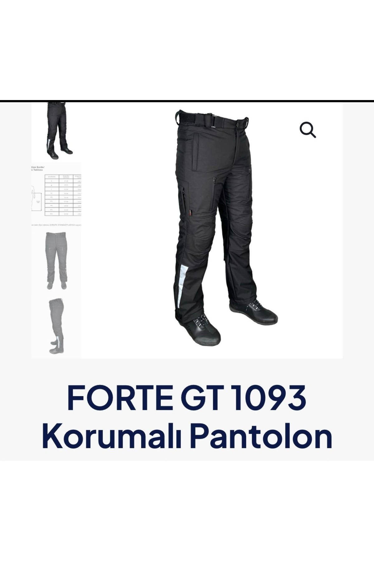 Forte GT Forge Gt Shoftshell Korumalı Motosiklet Pantolonu